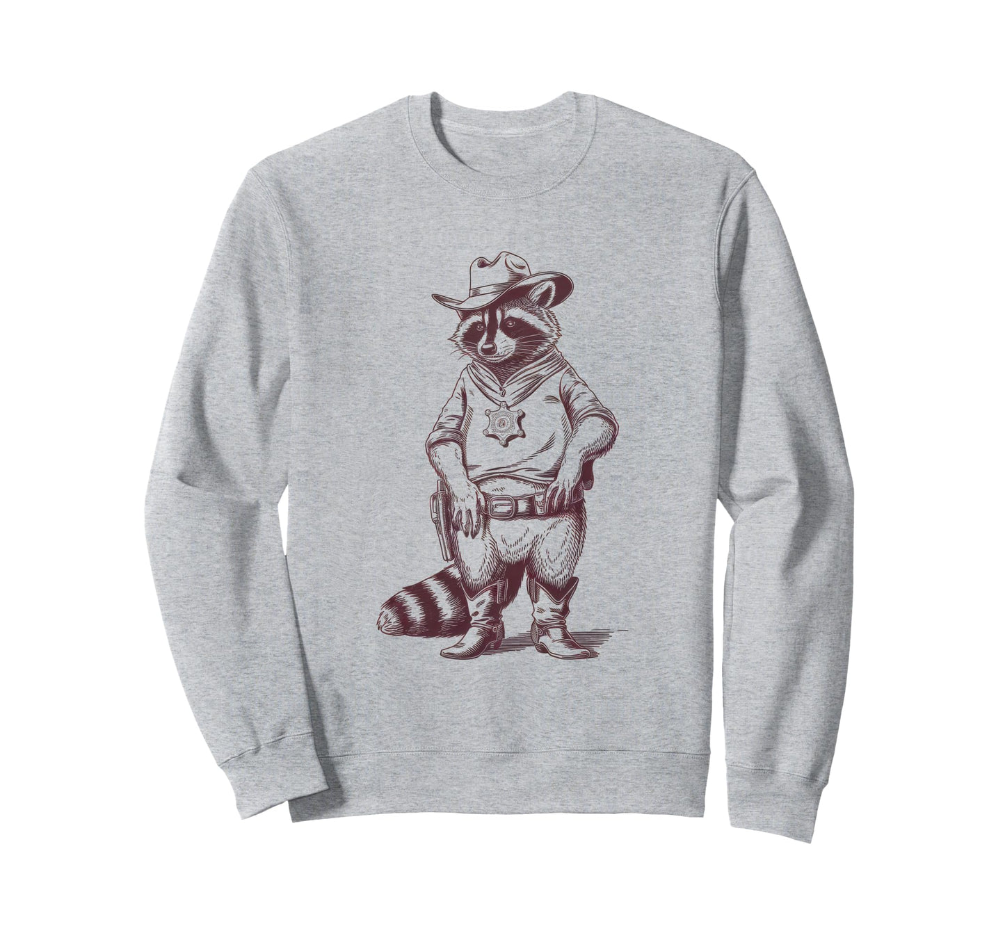 Raccoon 90S Country Music Western Sweatshirt - Novelty Apparel Unisex - T-Shirt, Sweatshirt, Hoodie