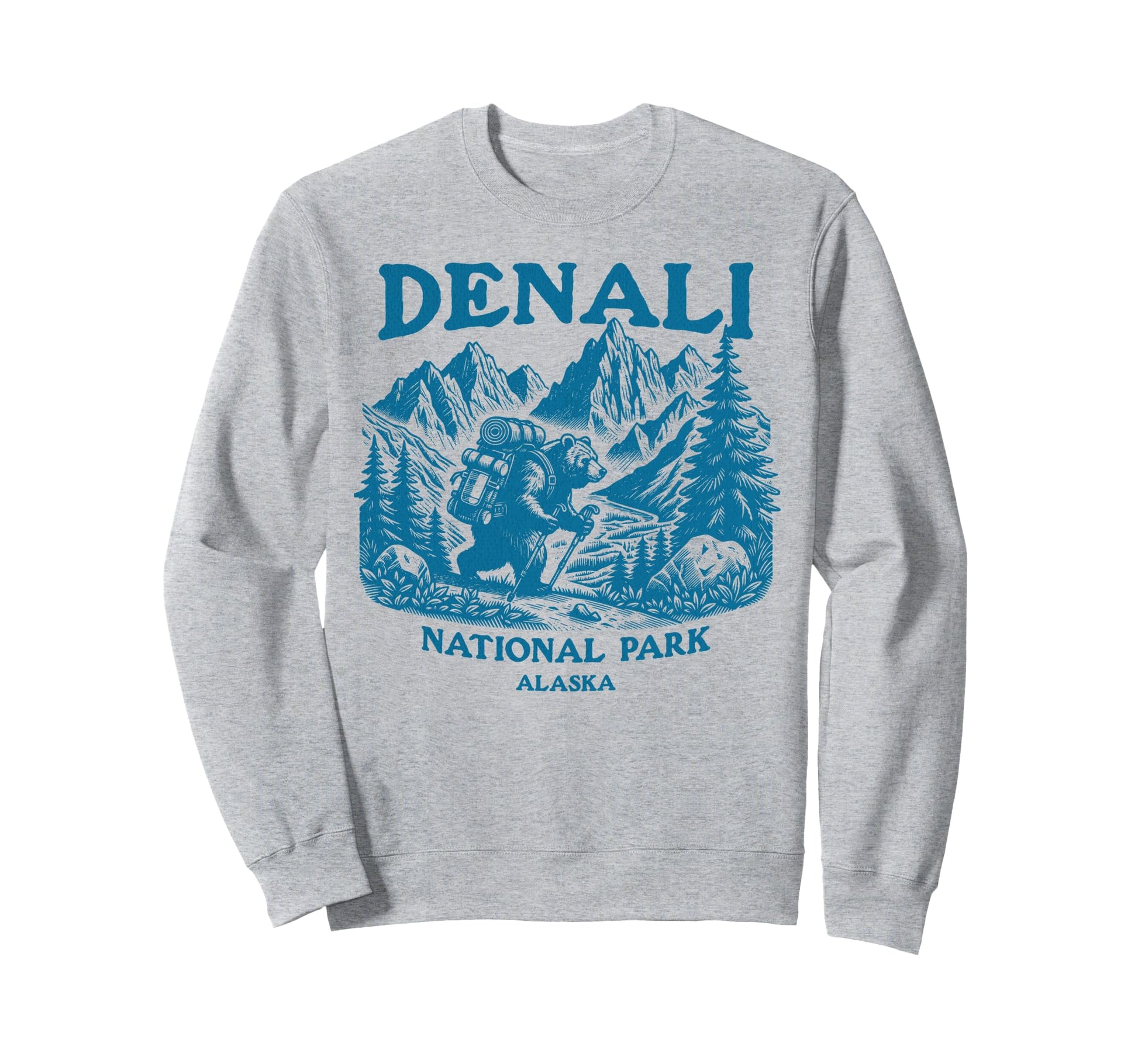 Wildlife And Denali National Park Sweatshirt - Trendy Graphic for Adults - T-Shirt, Sweatshirt, Hoodie