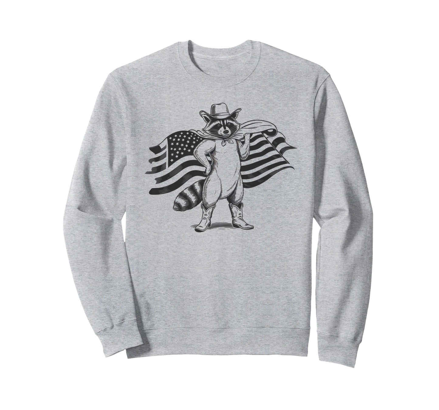Raccoon 90S Country Music Western Sweatshirt - Unique Graphic Men Women - T-Shirt, Sweatshirt, Hoodie