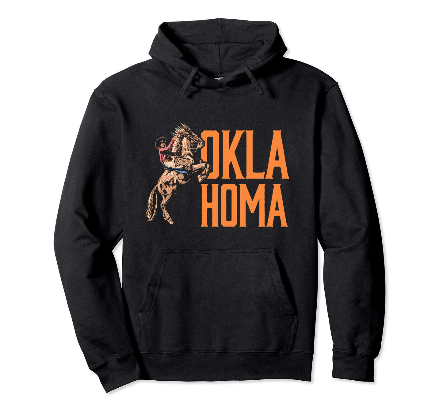 Oklahoma Roping Cowboy Hoodie - Custom Art Print for Adults - T-Shirt, Sweatshirt, Hoodie