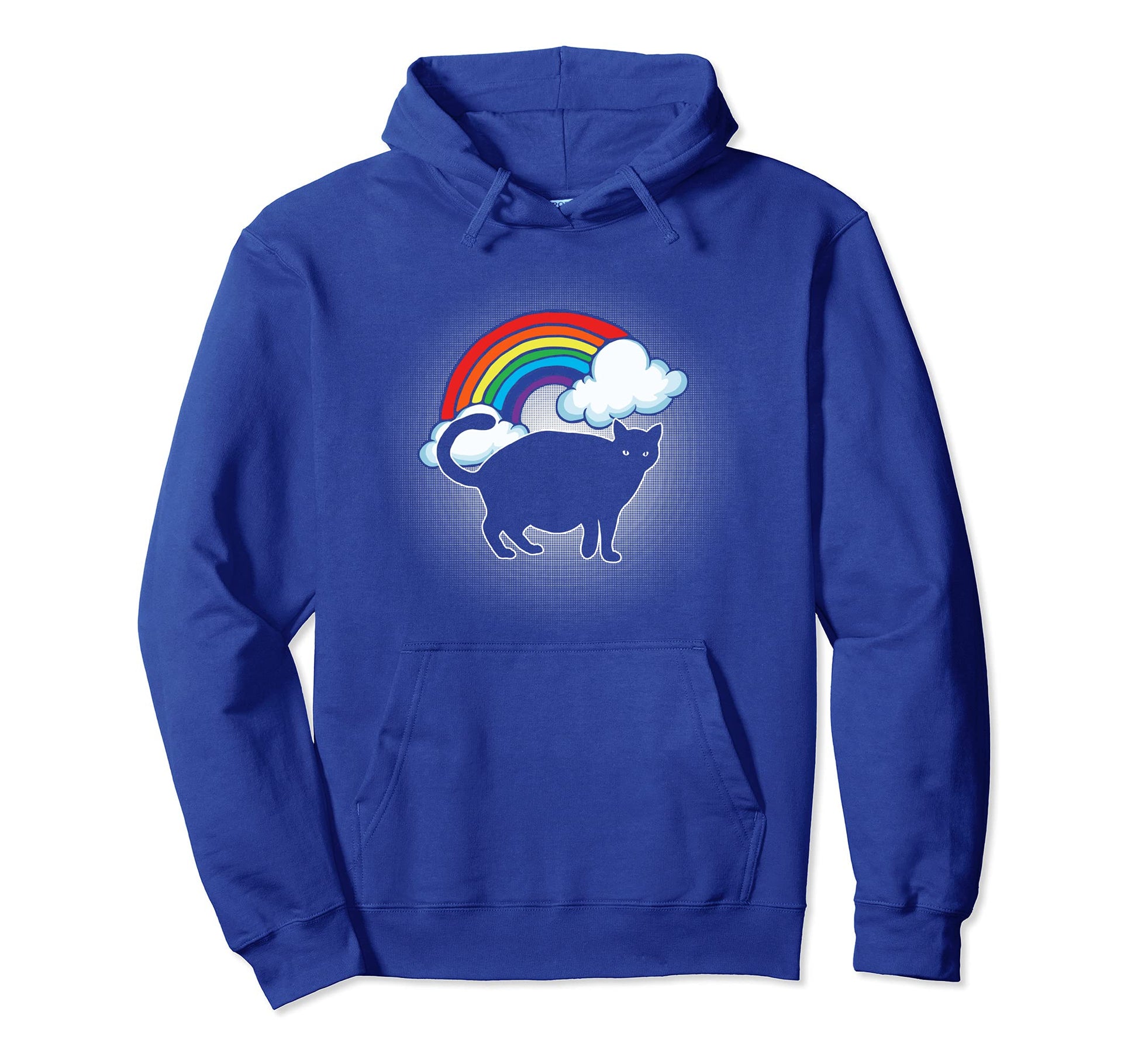 Chonk Cat Fatty Funny 80S Rainbow Hoodie - Custom Art Print Men Women - T-Shirt, Sweatshirt, Hoodie