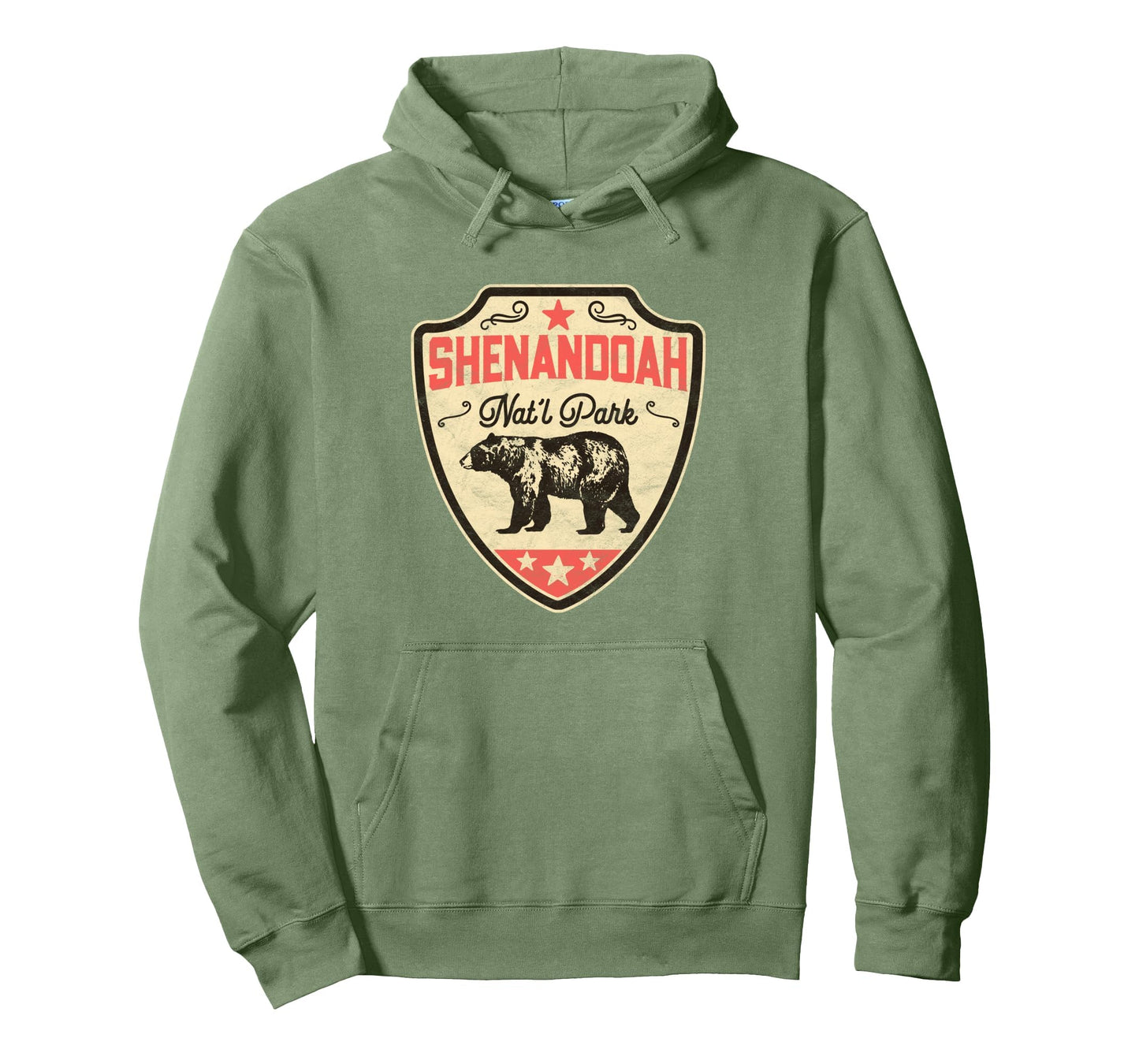 Shenandoah National Park Black Bear Hoodie - Fun Novelty Design for Adults - T-Shirt, Sweatshirt, Hoodie