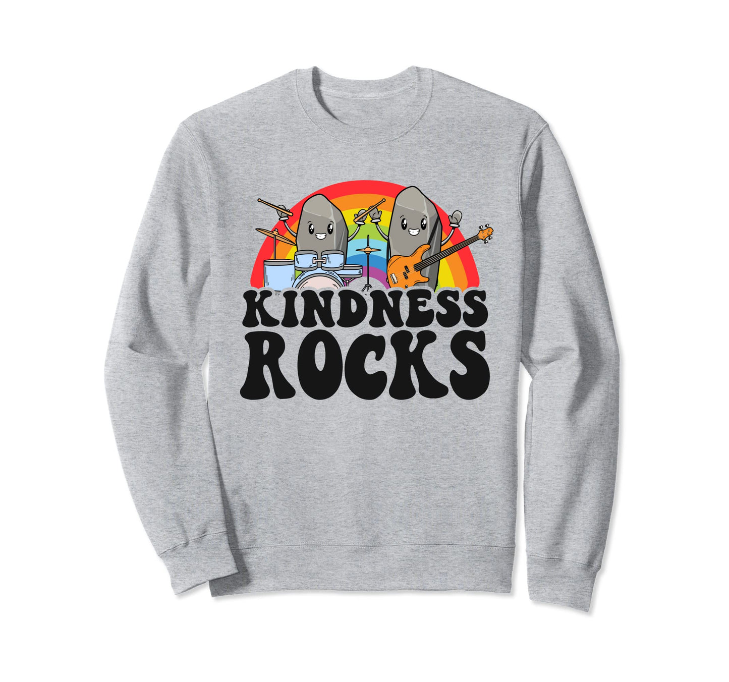 Anti Bullying Rainbow Music Teacher Sweatshirt - Graphic Print Unisex - T-Shirt, Sweatshirt, Hoodie