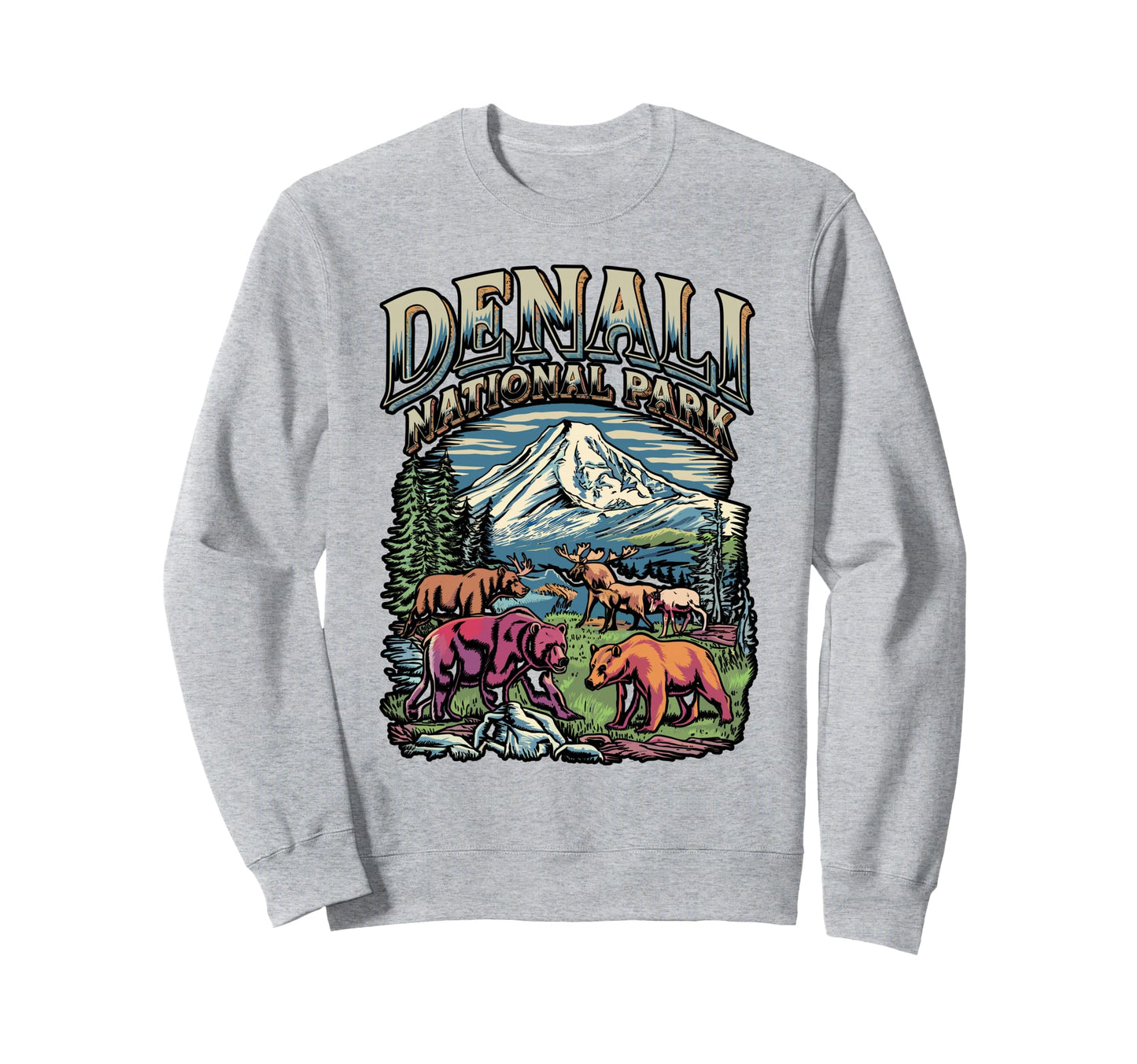 Denali National Park Sweatshirt - Aesthetic Graphic Men Women - T-Shirt, Sweatshirt, Hoodie