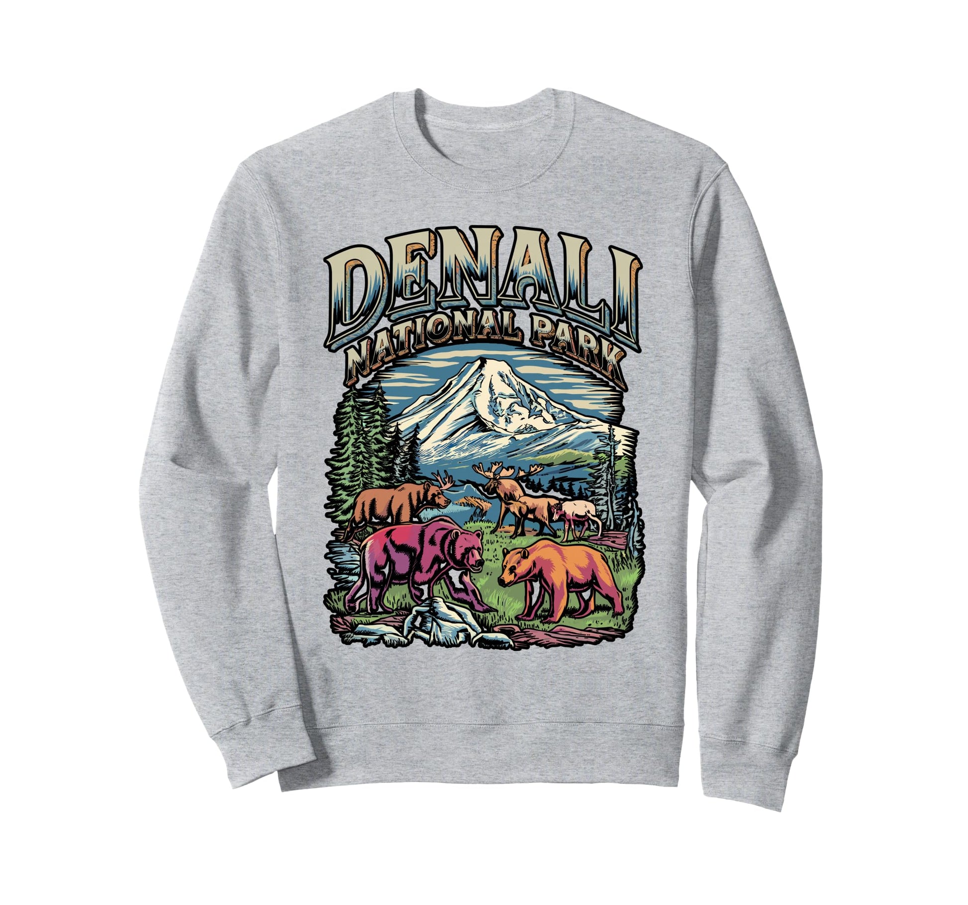 Denali National Park Sweatshirt - Aesthetic Graphic Men Women - T-Shirt, Sweatshirt, Hoodie