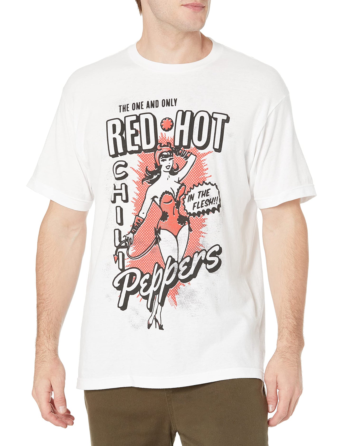 Red Hot Chili Peppers Devil White T-Shirt - Trendy Graphic Unisex - T-Shirt, Sweatshirt, Hoodie