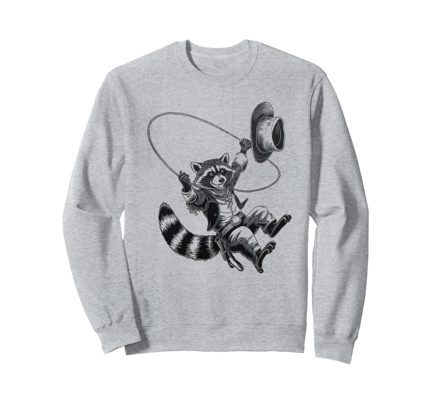 Raccoon 90S Country Music Western Sweatshirt - Novelty Apparel Men Women - T-Shirt, Sweatshirt, Hoodie