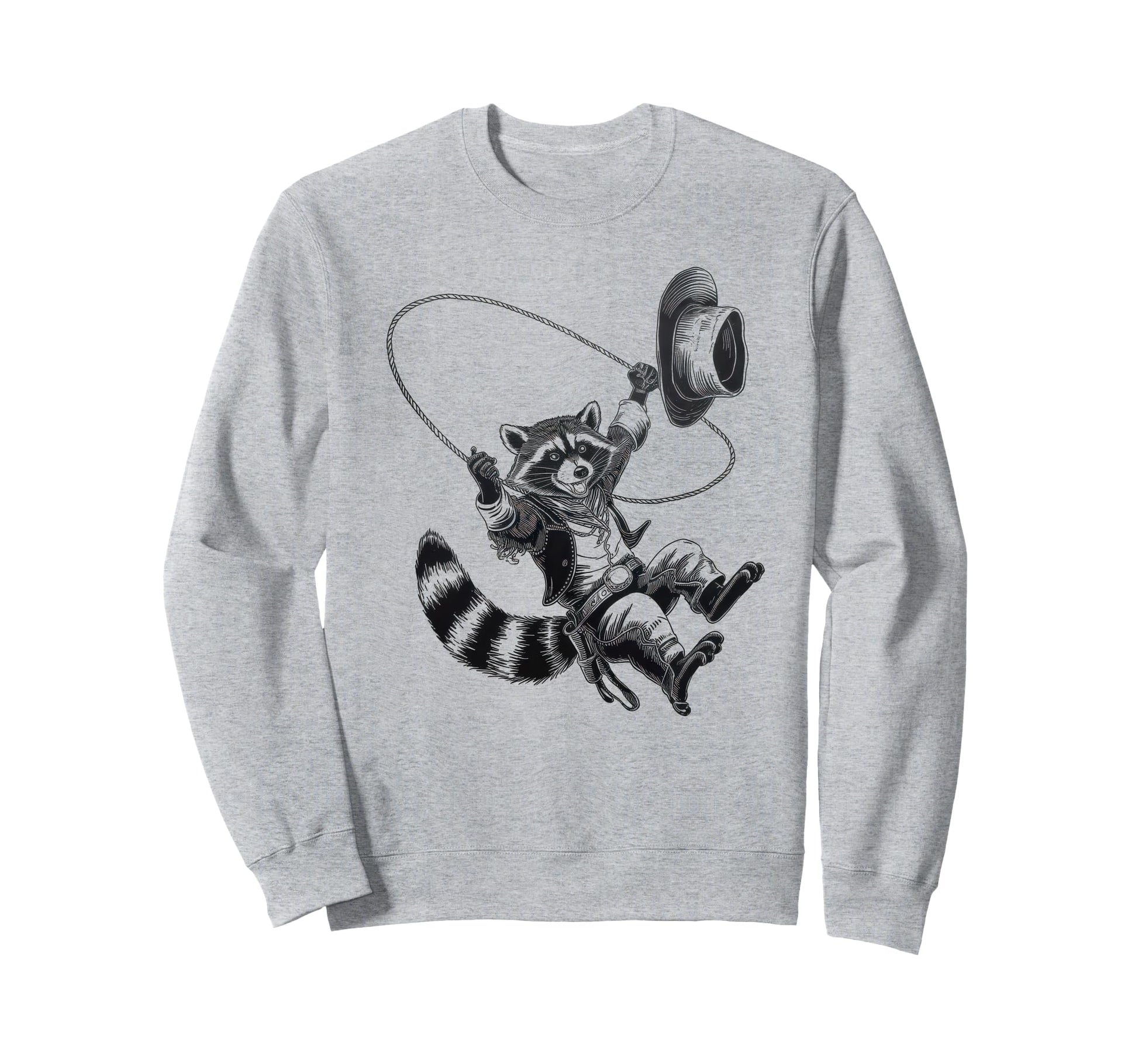 Raccoon 90S Country Music Western Sweatshirt - Novelty Apparel Men Women - T-Shirt, Sweatshirt, Hoodie