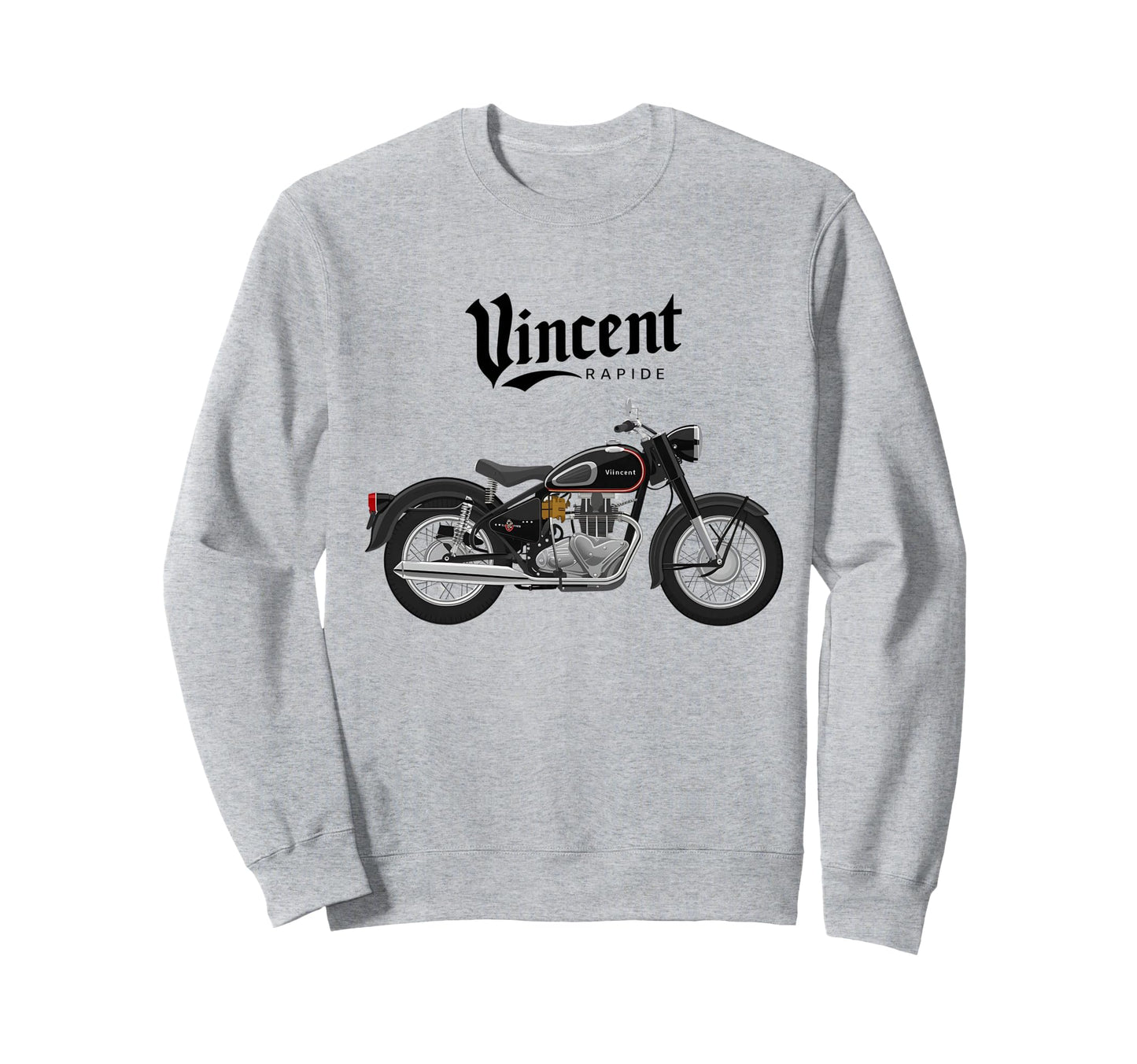 Vincent Rapide Motorcycle T Sweatshirt - Graphic Print for Adults - T-Shirt, Sweatshirt, Hoodie