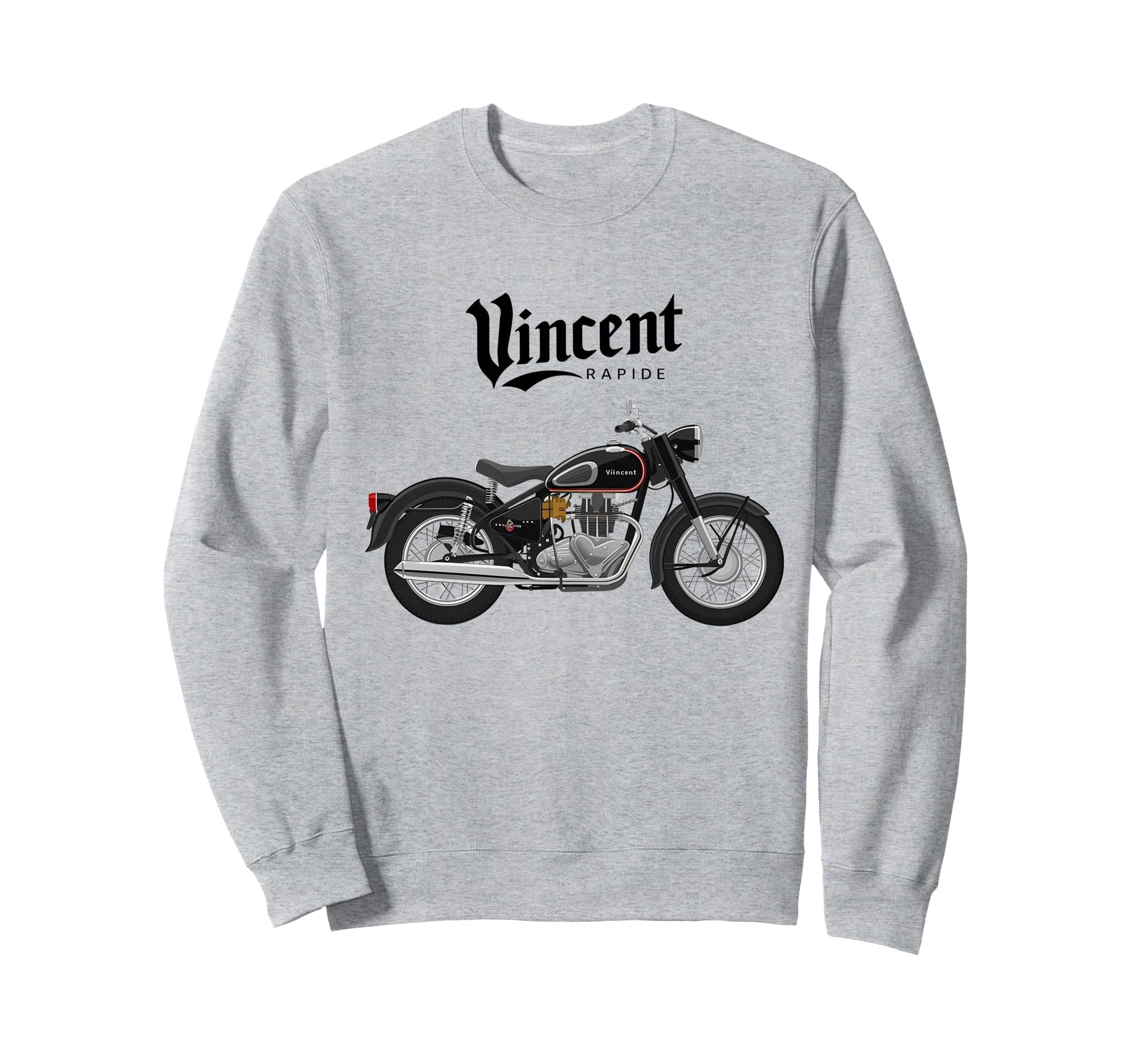 Vincent Rapide Motorcycle T Sweatshirt - Graphic Print for Adults - T-Shirt, Sweatshirt, Hoodie