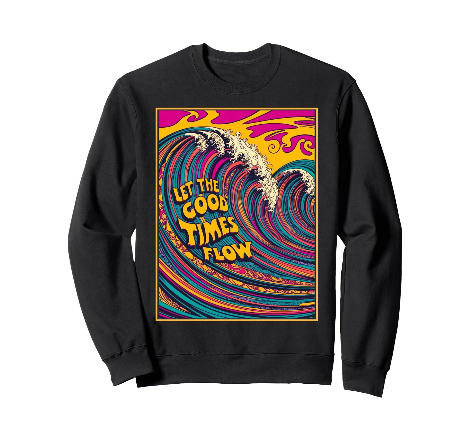 Psychedelic Vaporwave Aesthetic Sweatshirt - Streetwear Style for Adults - T-Shirt, Sweatshirt, Hoodie