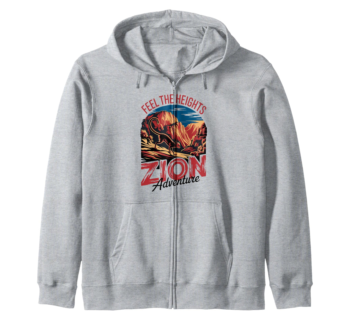 Zion National Park Canyon Cliff Sweatshirt - Fun Novelty Design for Adults - T-Shirt, Sweatshirt, Hoodie