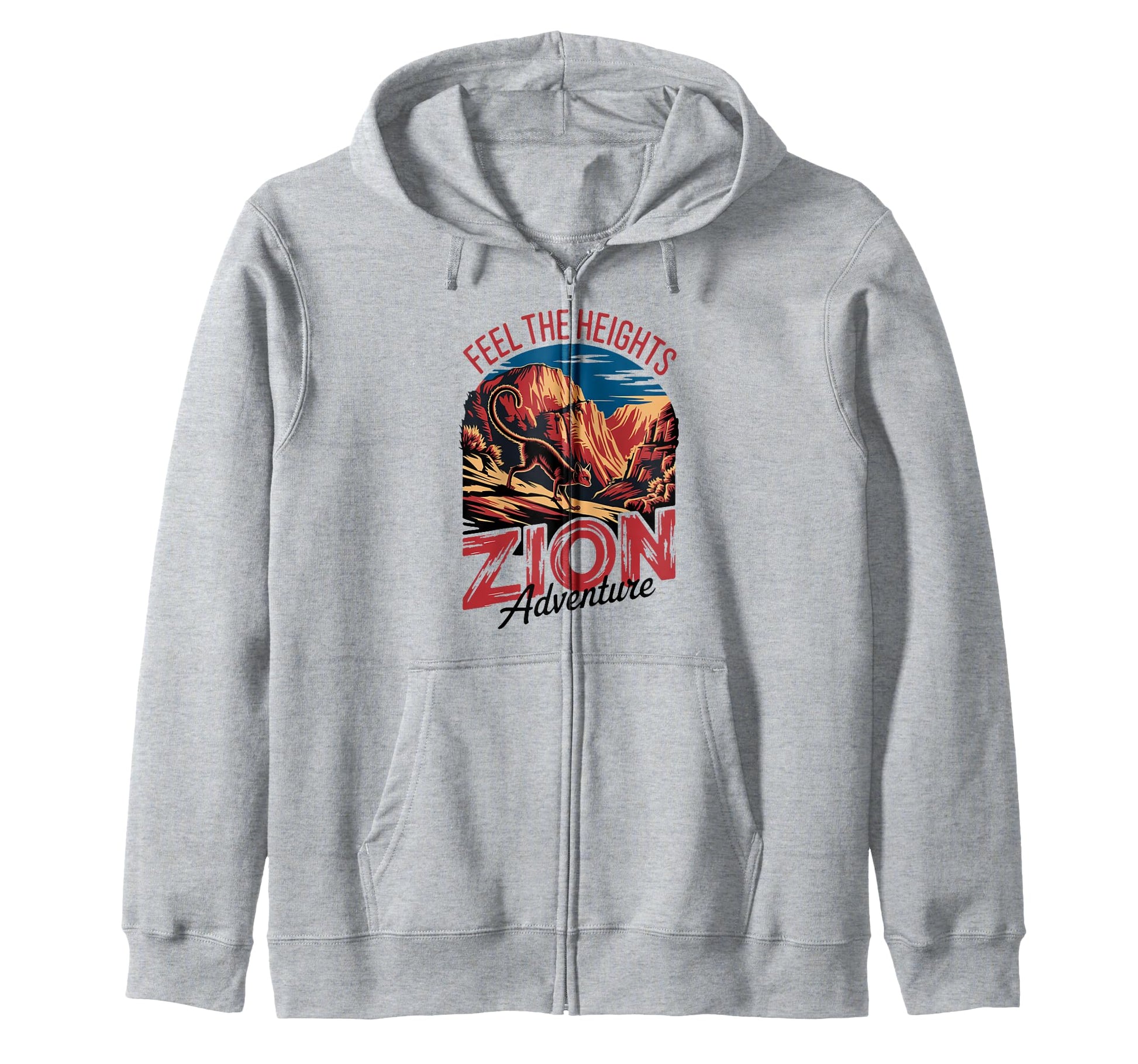 Zion National Park Canyon Cliff Sweatshirt - Fun Novelty Design for Adults - T-Shirt, Sweatshirt, Hoodie