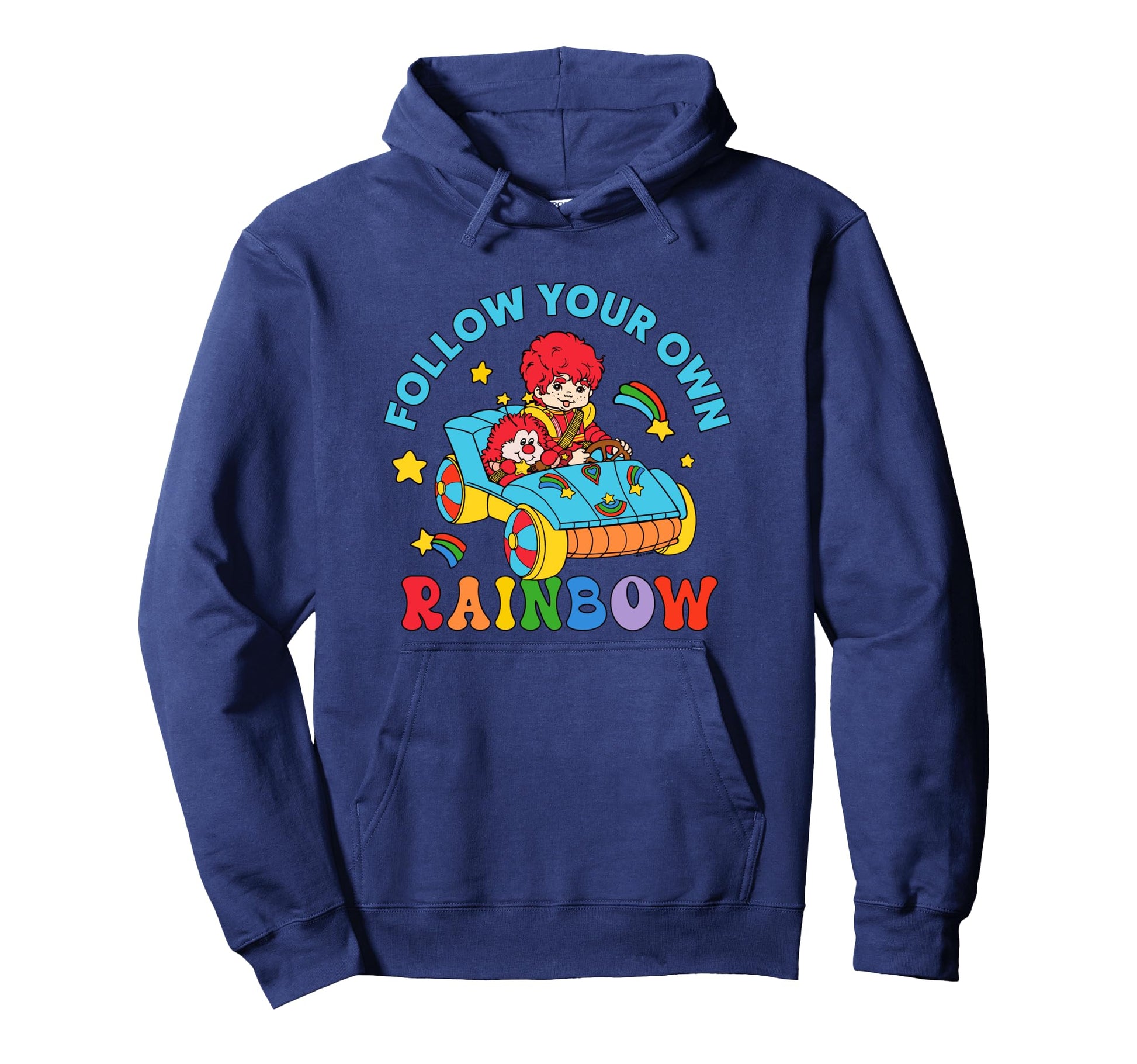 Rainbow Brite Follow Your Own Hoodie - Aesthetic Graphic for Adults - T-Shirt, Sweatshirt, Hoodie
