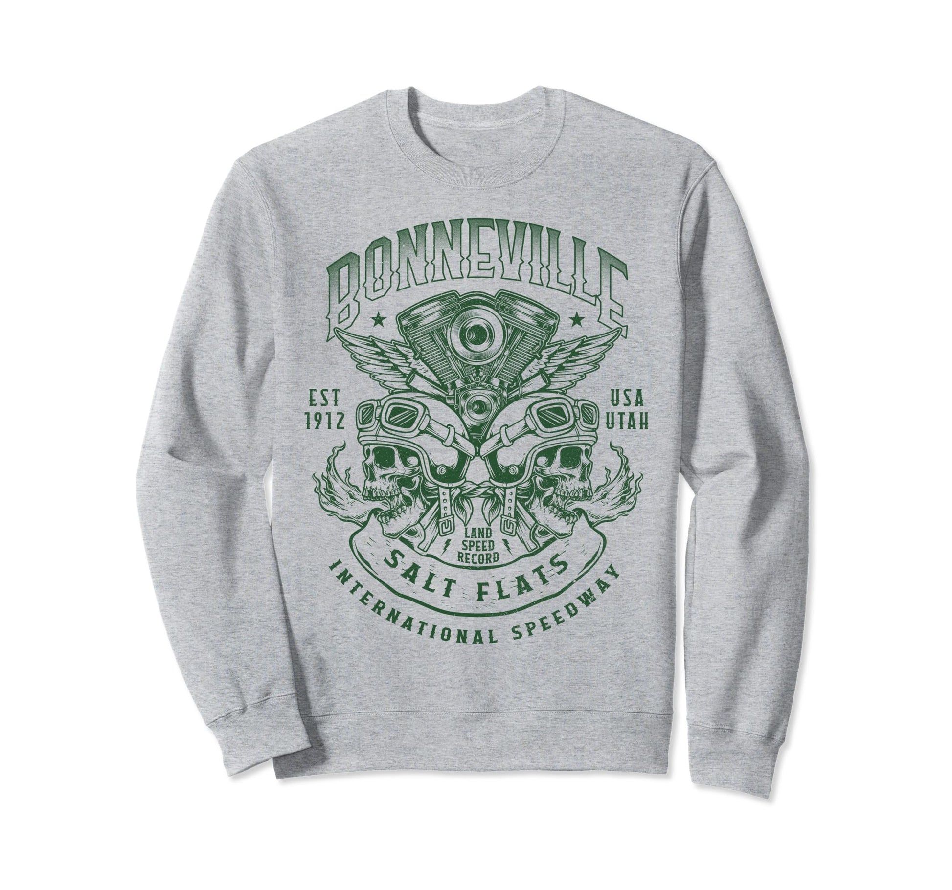 Bonneville Salt Flats Motorcycle Sweatshirt - Novelty Apparel Men Women - T-Shirt, Sweatshirt, Hoodie