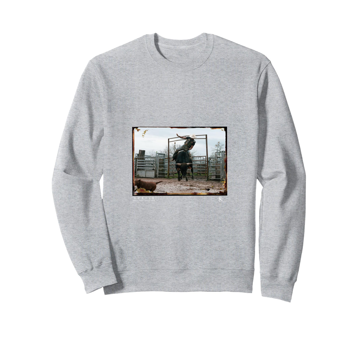 8 Seconds Rodeo Ouncie Cowboy Bull Sweatshirt - Streetwear Style Unisex - T-Shirt, Sweatshirt, Hoodie