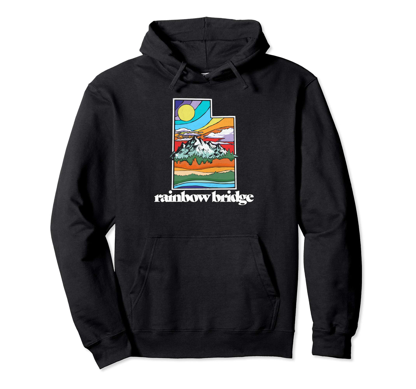 Rainbow Bridge Utah Nature Outdoor Hoodie - Aesthetic Graphic for Adults - T-Shirt, Sweatshirt, Hoodie