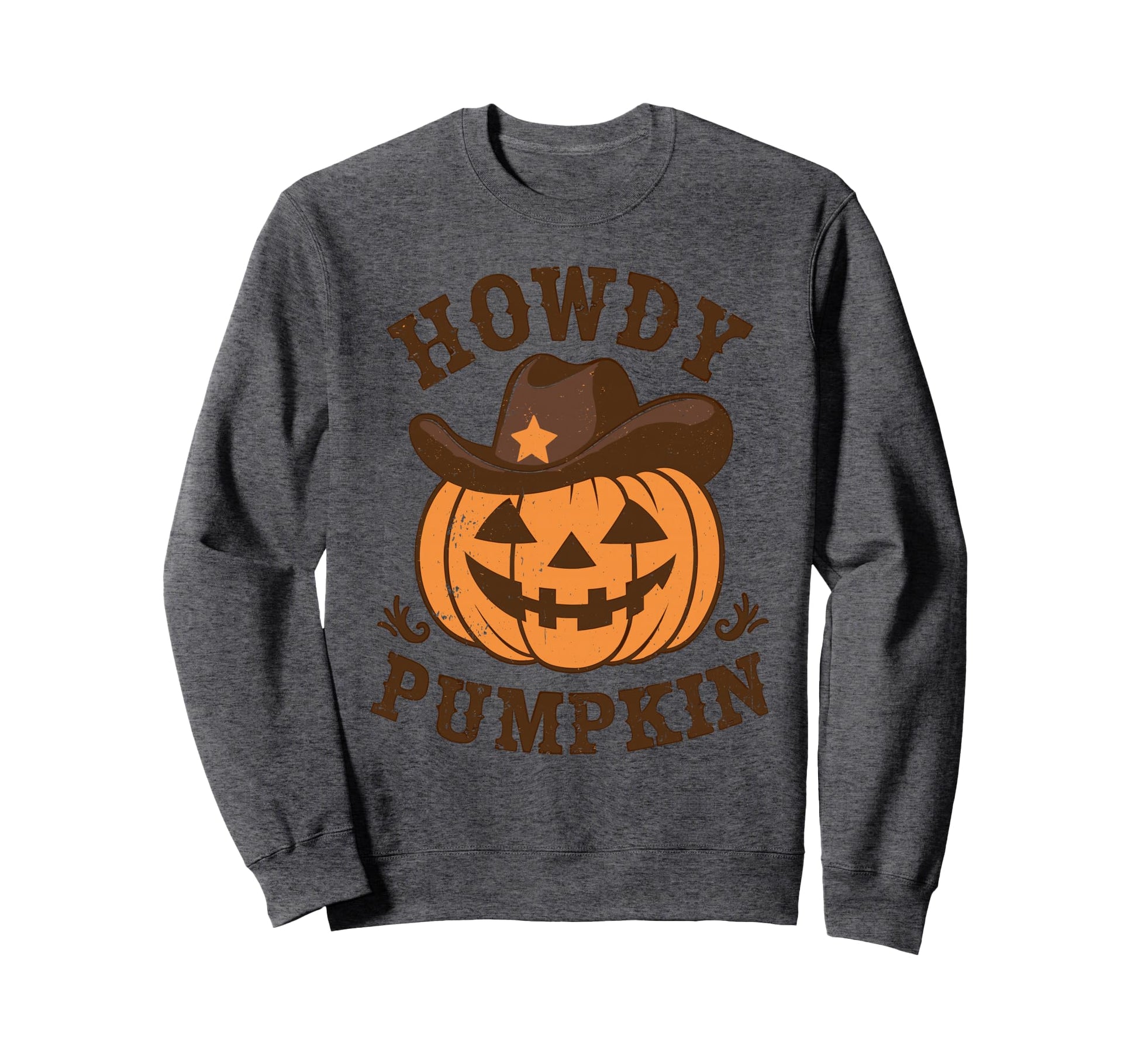 Howdy Pumpkin Autumn Western Sweatshirt - Novelty Apparel for Adults - T-Shirt, Sweatshirt, Hoodie