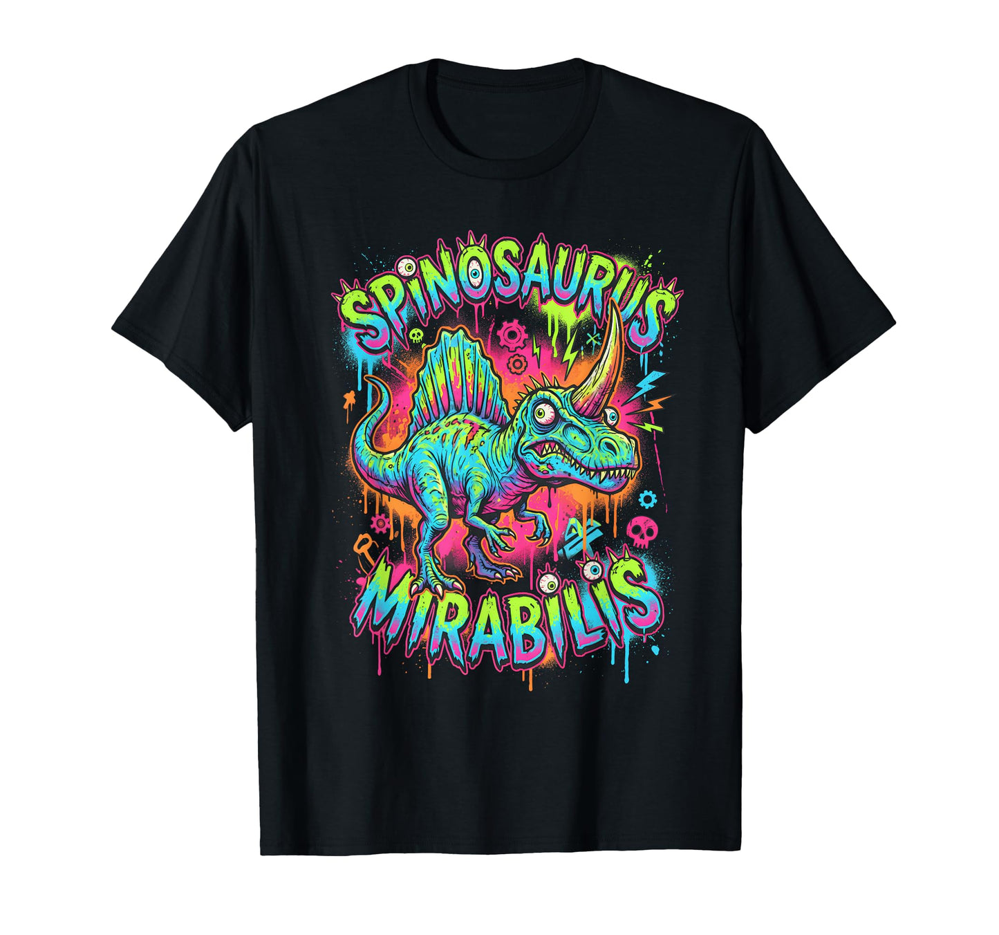 Spinosaurus Mirabilis Grunge Graffiti T-Shirt - Minimalist Print Unisex - T-Shirt, Sweatshirt, Hoodie