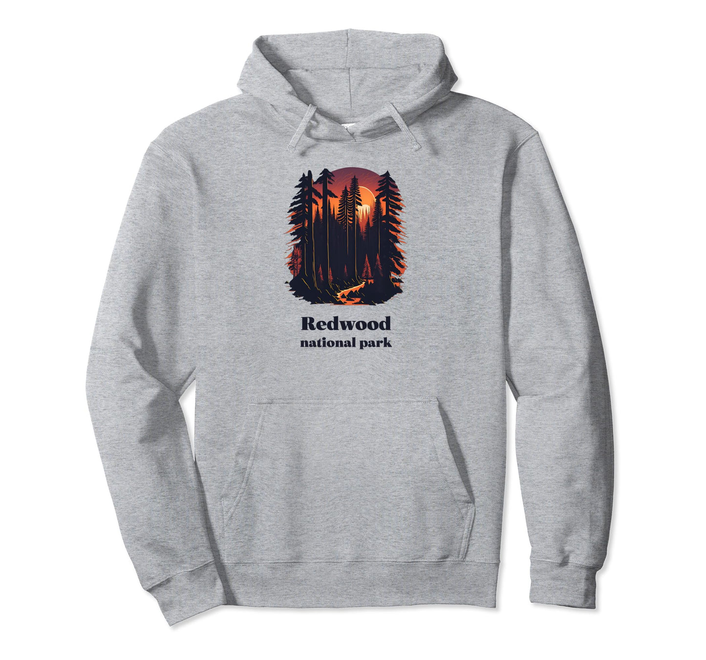 Redwood National Park California Hoodie - Graphic Print Men Women - T-Shirt, Sweatshirt, Hoodie