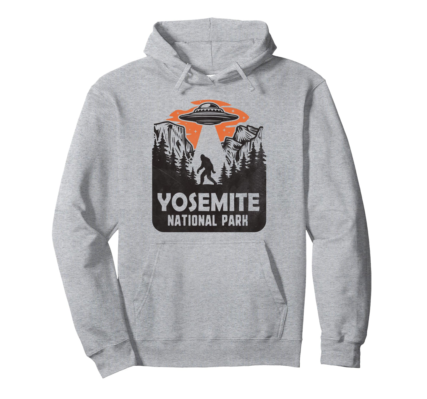 Yosemite National Park Cryptid Ufo Hoodie - Unique Graphic for Adults - T-Shirt, Sweatshirt, Hoodie