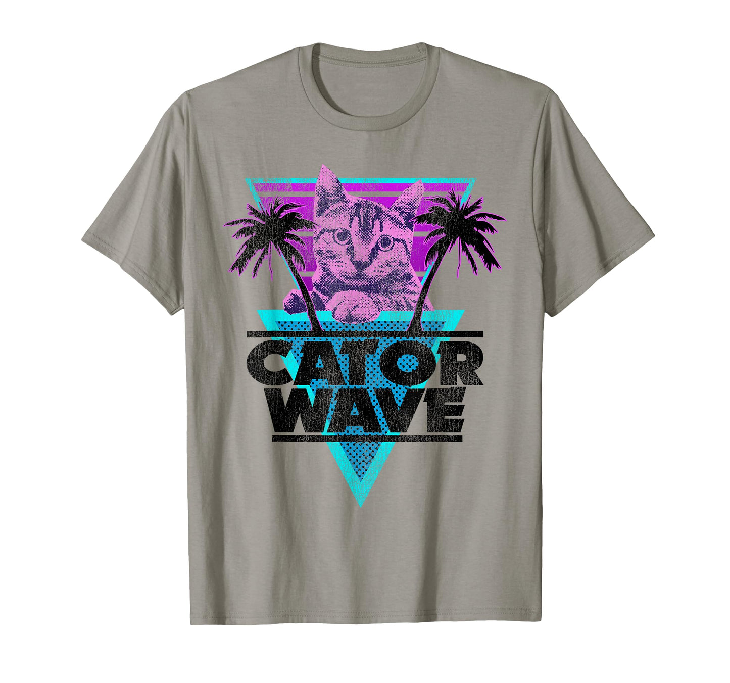 Vaporwave Aesthetic 80S Catorwave 90S T-Shirt - Minimalist Print Unisex - T-Shirt, Sweatshirt, Hoodie