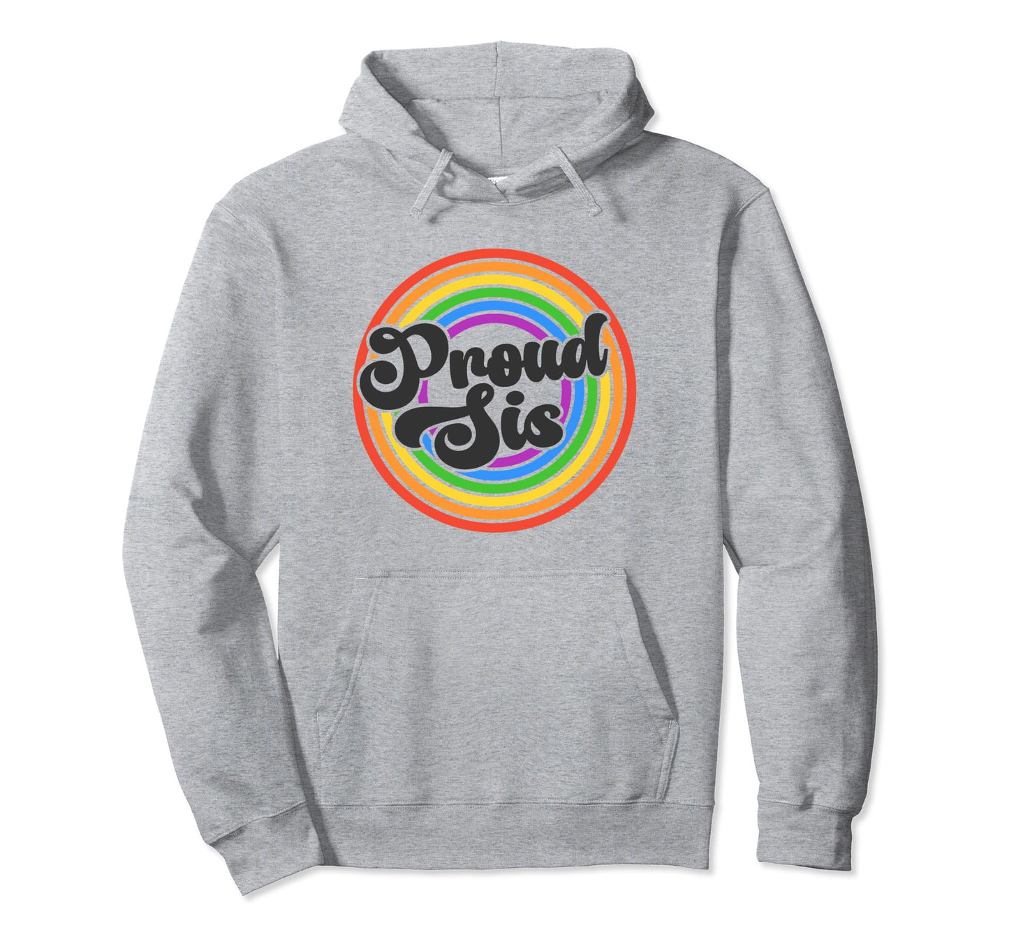 Proud Sister Groovy Lgbtq Gay Pride Hoodie - Aesthetic Graphic Unisex - T-Shirt, Sweatshirt, Hoodie