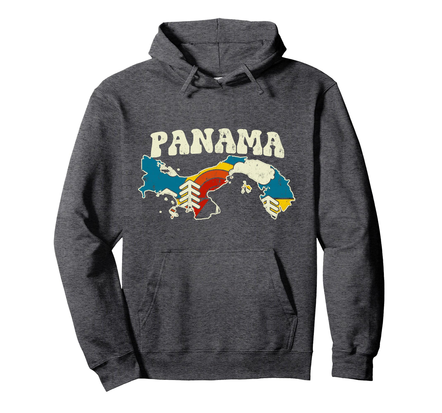 Panama Panamanian Country Rainbow 70S Hoodie - Aesthetic Graphic Men Women - T-Shirt, Sweatshirt, Hoodie