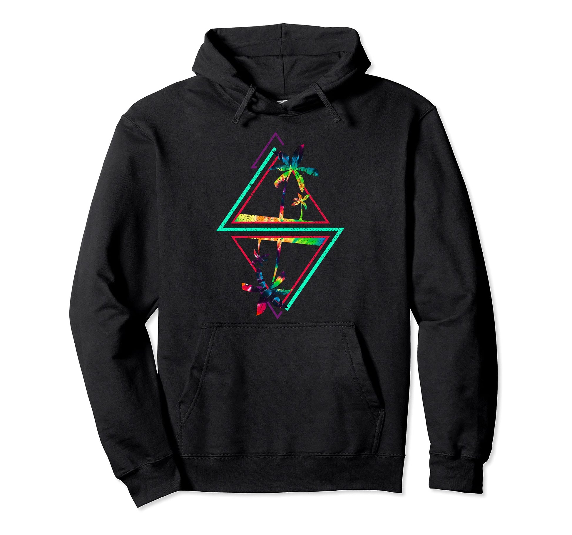 Vaporwave Aesthetic 80S Art Palm Trees Hoodie - Fun Novelty Design Unisex - T-Shirt, Sweatshirt, Hoodie