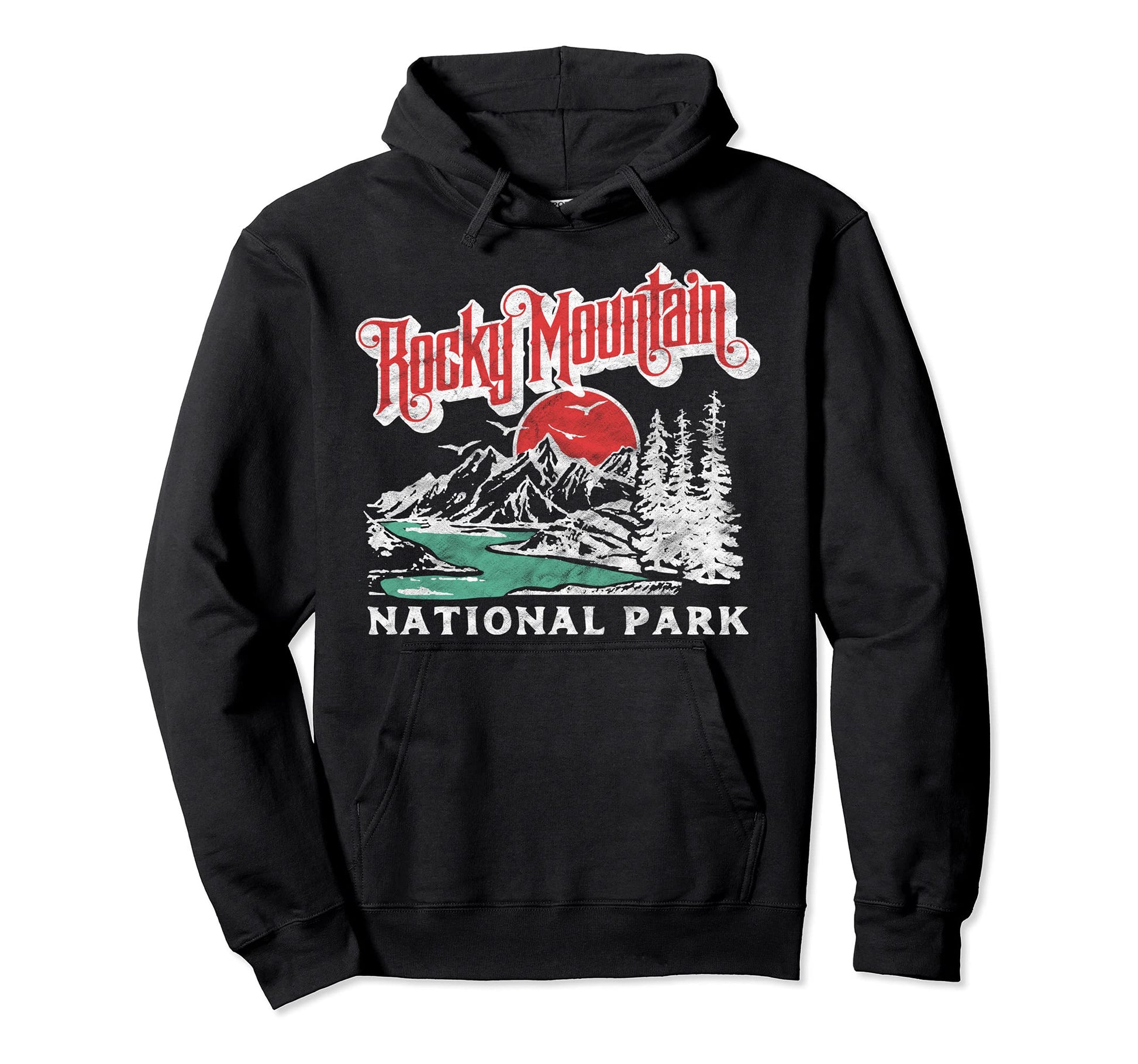 Rocky Mountain National Park 80S Hoodie - Aesthetic Graphic for Adults - T-Shirt, Sweatshirt, Hoodie
