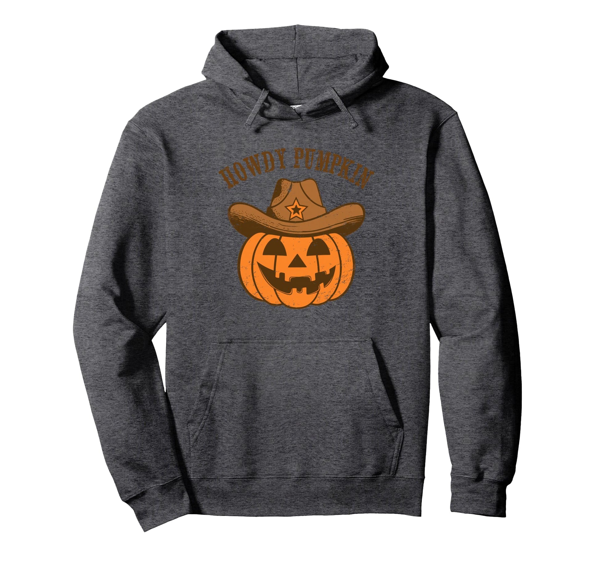 Howdy Pumpkin Autumn Western Hoodie - Minimalist Print for Adults - T-Shirt, Sweatshirt, Hoodie