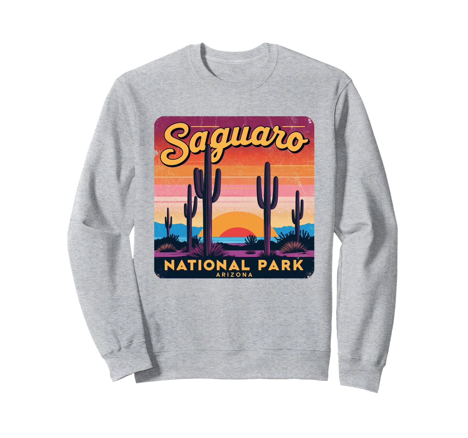 Saguaro National Park Sunset Sweatshirt - Aesthetic Graphic Men Women - T-Shirt, Sweatshirt, Hoodie