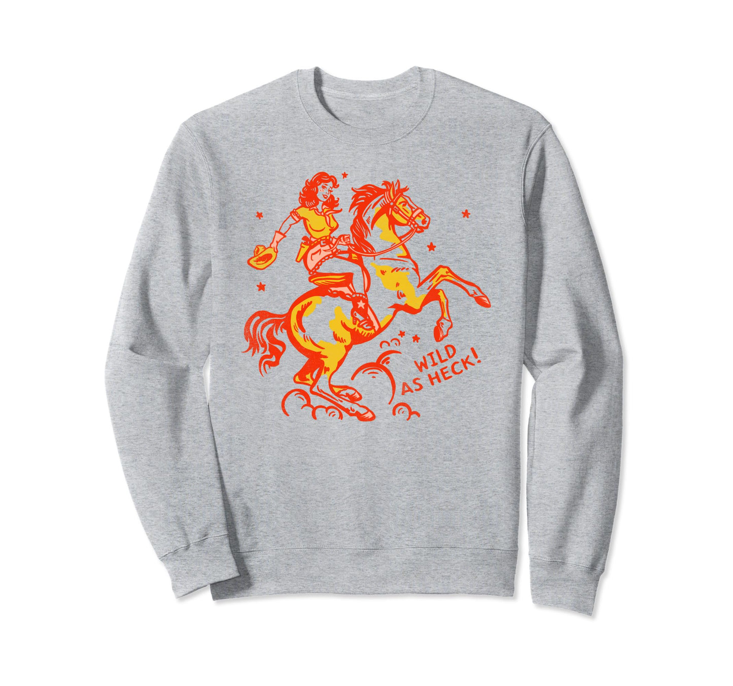 Western Horse Cowgirl And Womens Sweatshirt - Minimalist Print Unisex - T-Shirt, Sweatshirt, Hoodie