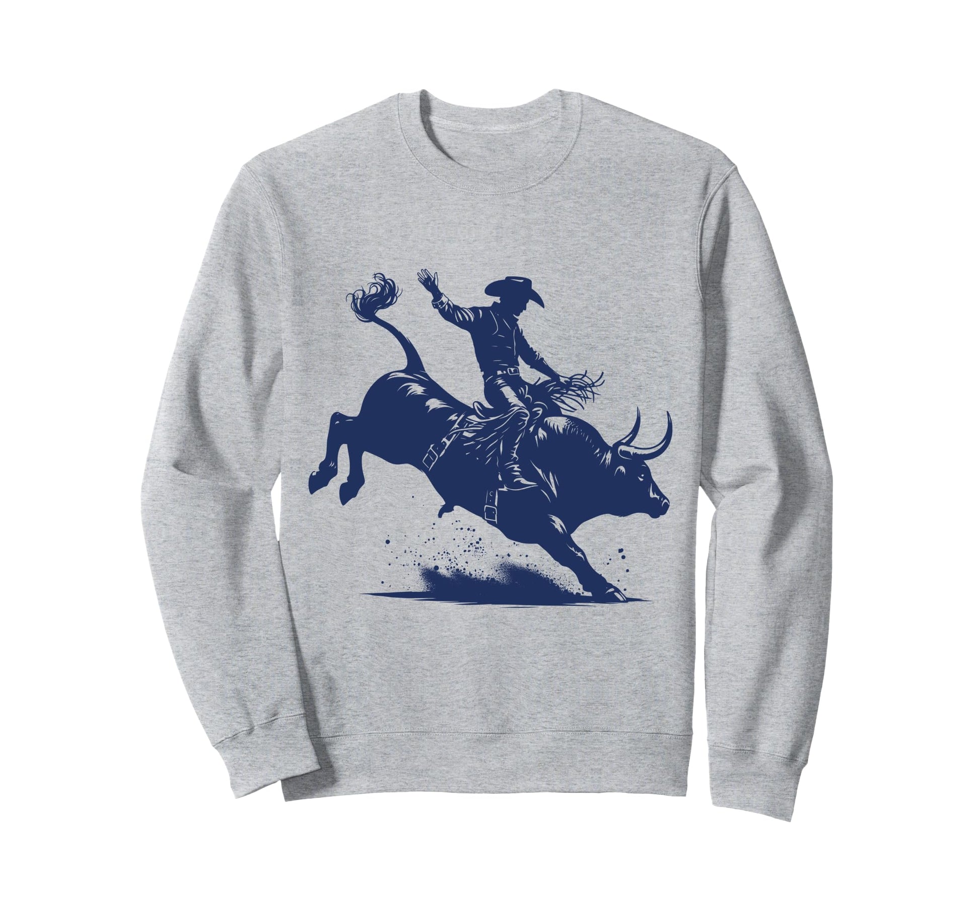 Bull Rider Cowboy Rodeo Western Sweatshirt - Custom Art Print for Adults - T-Shirt, Sweatshirt, Hoodie