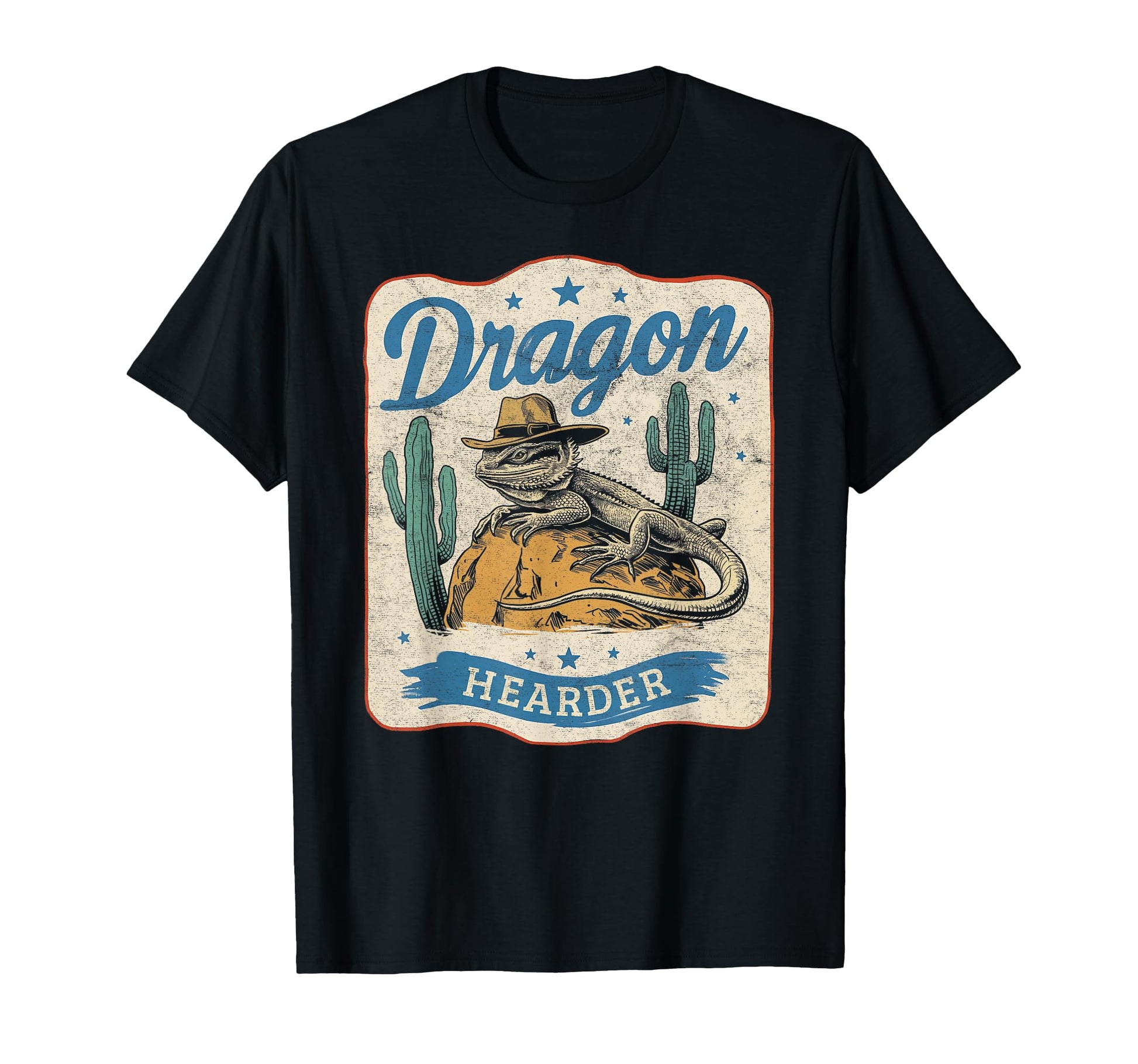 Bearded Dragon Hearder Cowboy Lizard T-Shirt - Streetwear Style Unisex - T-Shirt, Sweatshirt, Hoodie
