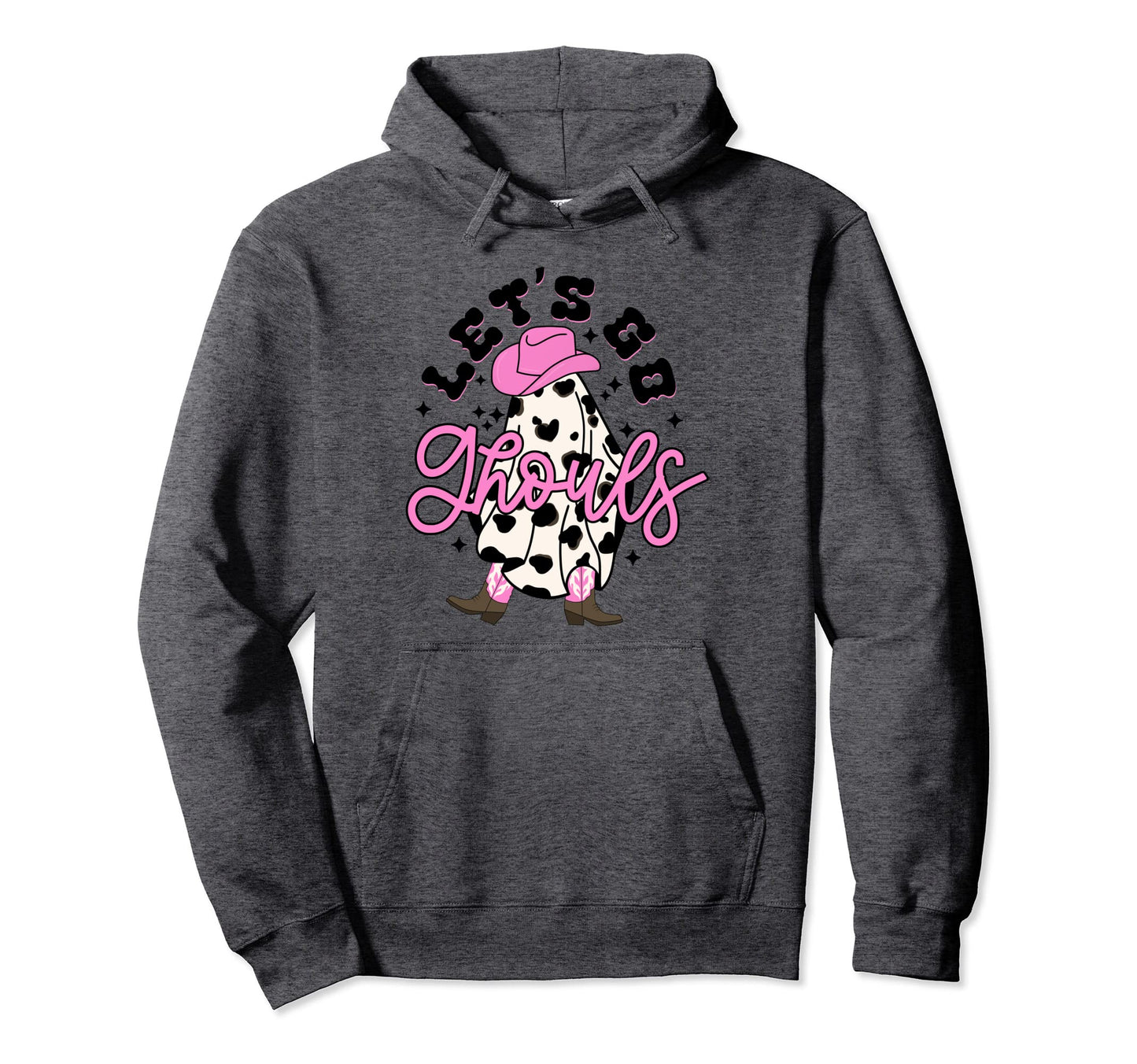 Lets Go Ghouls Cowgirl Western Spooky Hoodie - Custom Art Print Unisex - T-Shirt, Sweatshirt, Hoodie