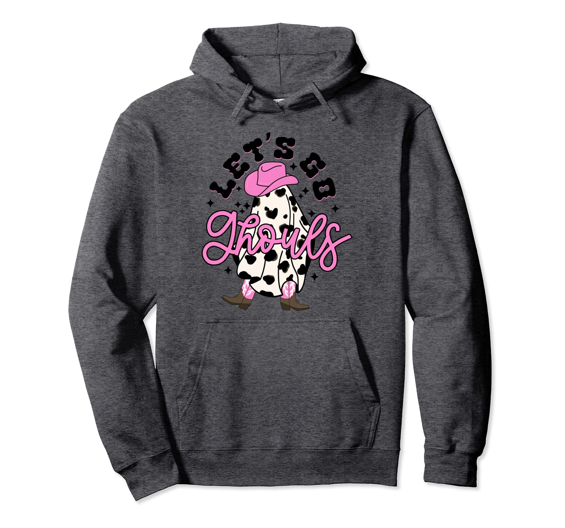 Lets Go Ghouls Cowgirl Western Spooky Hoodie - Custom Art Print Unisex - T-Shirt, Sweatshirt, Hoodie