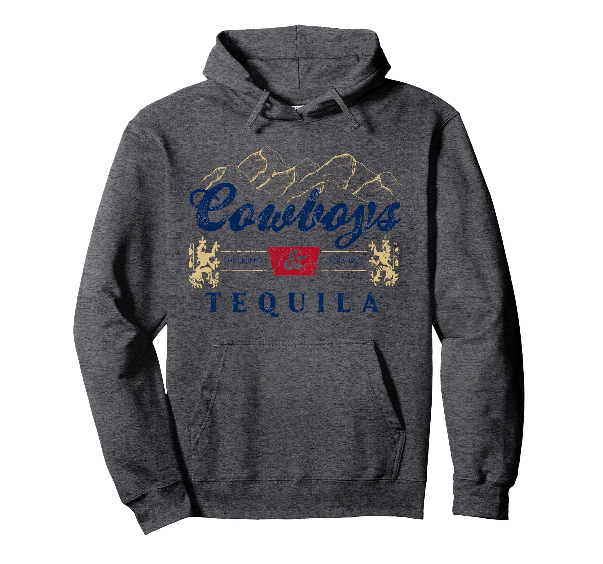 Cowboys And Tequila Western Funny Hoodie - Unique Graphic for Adults - T-Shirt, Sweatshirt, Hoodie