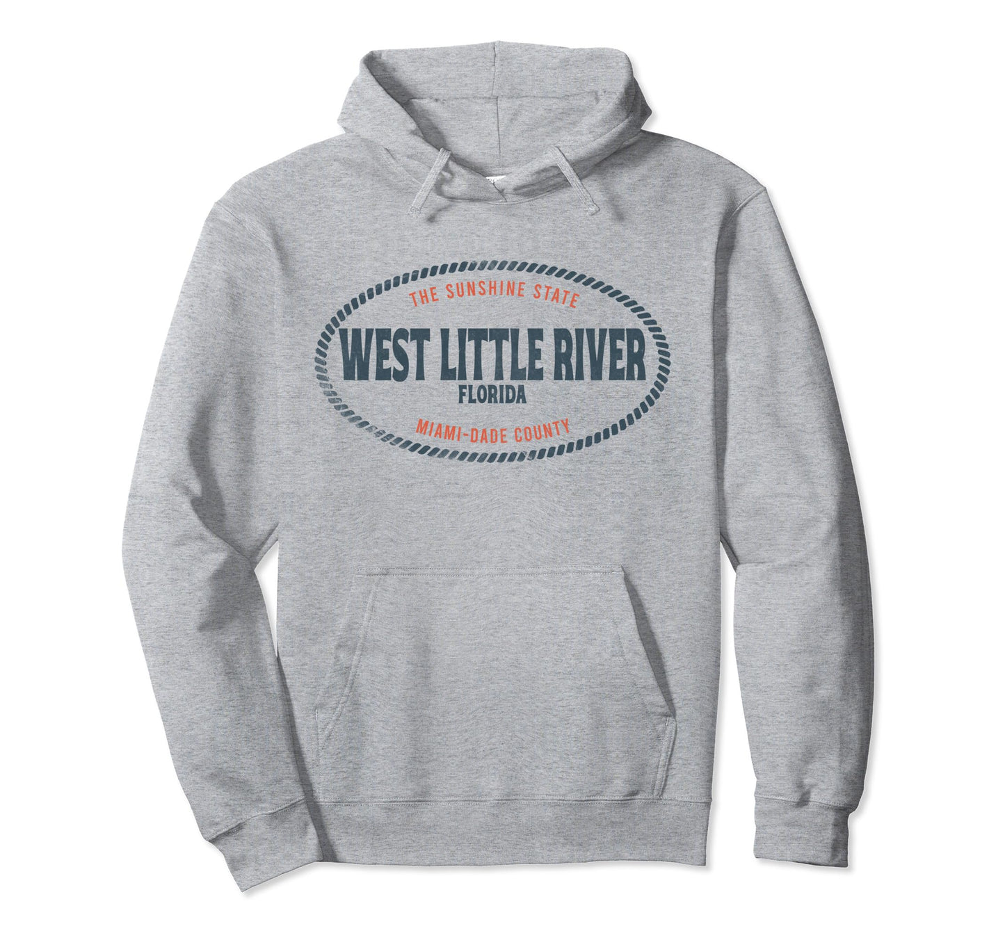 Casual West Little River Florida Beach Hoodie - Streetwear Style Unisex - T-Shirt, Sweatshirt, Hoodie