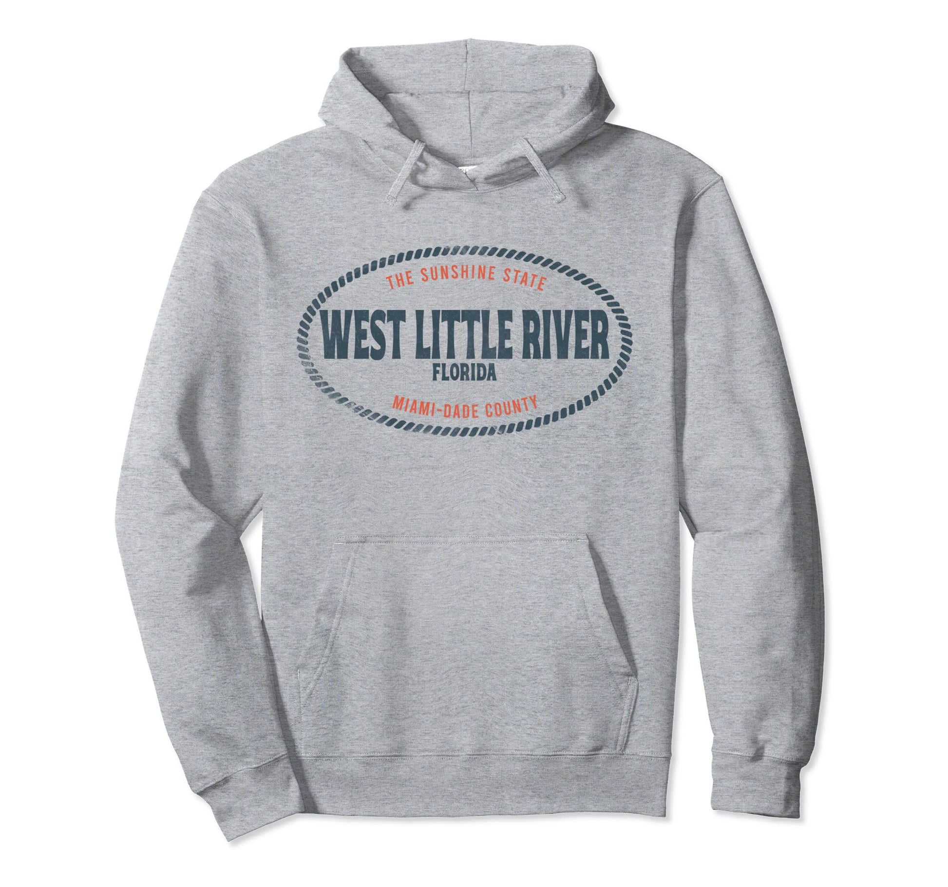 Casual West Little River Florida Beach Hoodie - Streetwear Style Unisex - T-Shirt, Sweatshirt, Hoodie