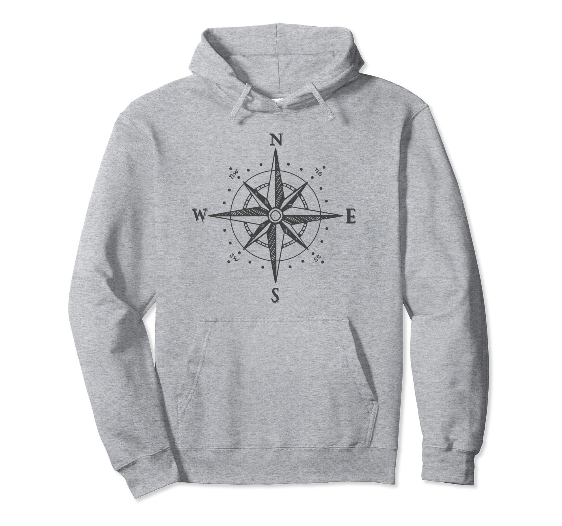 Compass North South East West Sailing Hoodie - Casual Everyday Wear Unisex - T-Shirt, Sweatshirt, Hoodie