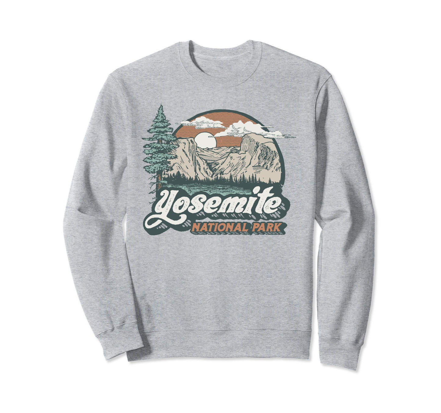 Yosemite National Park Eighties 80S Sweatshirt - Unique Graphic Unisex - T-Shirt, Sweatshirt, Hoodie