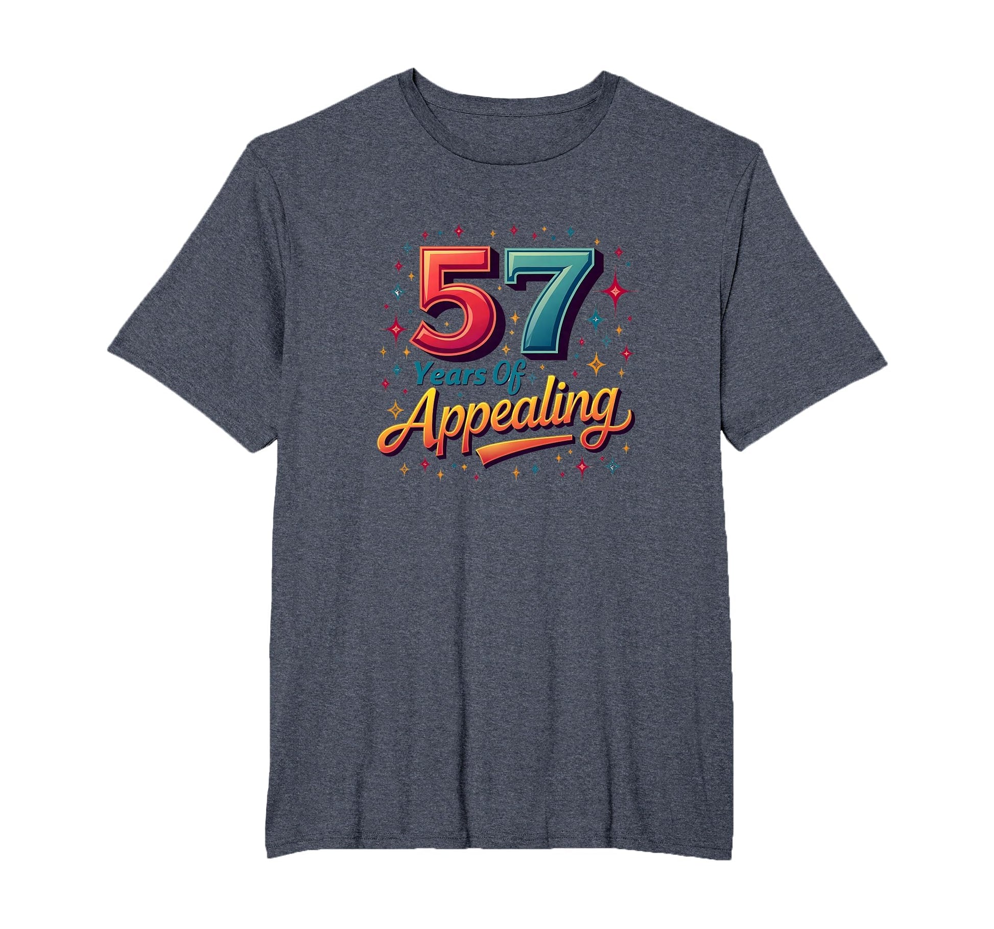 57 Years Appealing Birthday Gift T-Shirt - Minimalist Print for Adults - T-Shirt, Sweatshirt, Hoodie