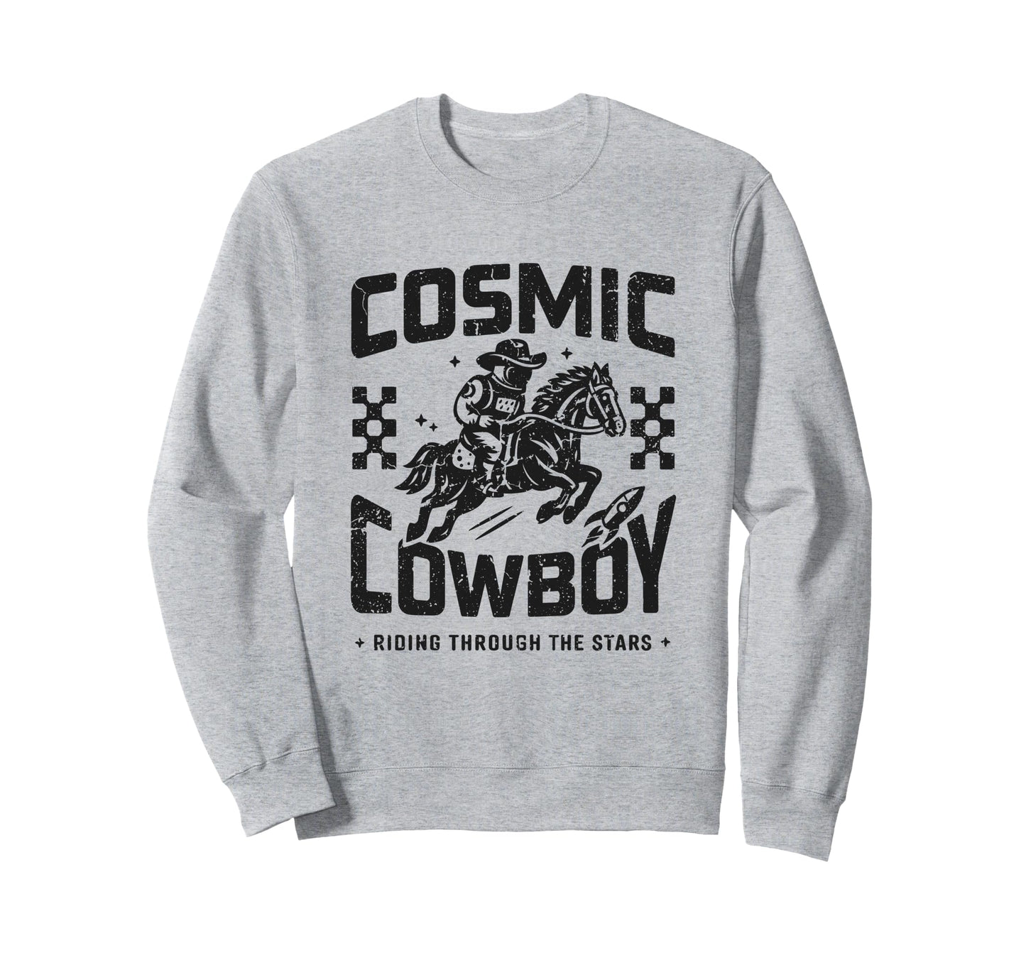 Space Western Aesthetic Sci Fi Sweatshirt - Casual Everyday Wear Men Women - T-Shirt, Sweatshirt, Hoodie