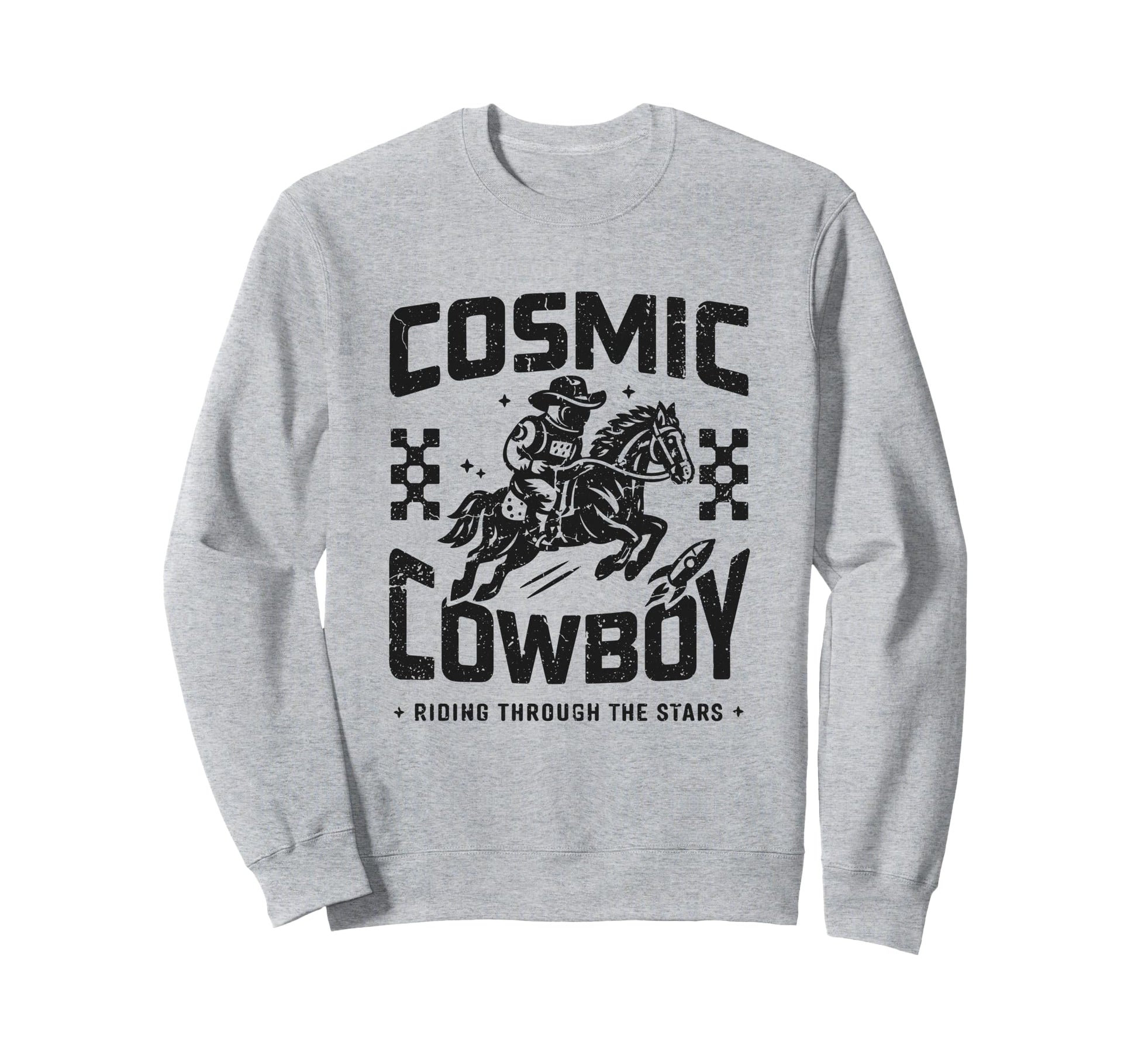 Space Western Aesthetic Sci Fi Sweatshirt - Casual Everyday Wear Men Women - T-Shirt, Sweatshirt, Hoodie