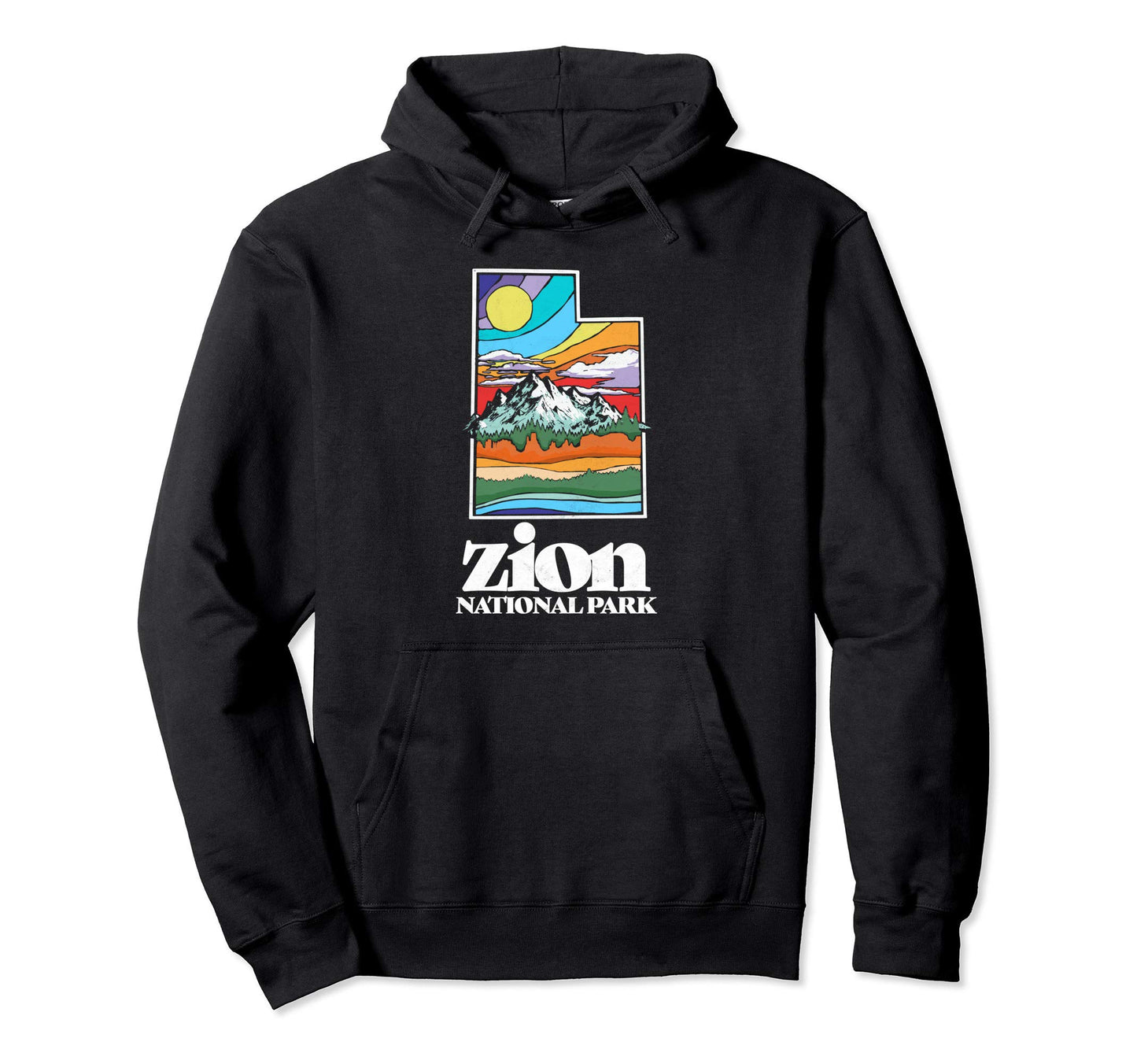 Zion National Park Utah Nature Outdoor Hoodie - Graphic Print Unisex - T-Shirt, Sweatshirt, Hoodie