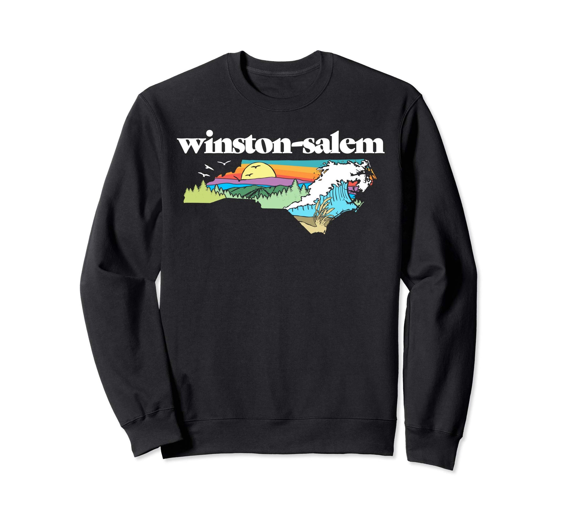 Winston Salem North Carolina Sweatshirt - Trendy Graphic for Adults - T-Shirt, Sweatshirt, Hoodie