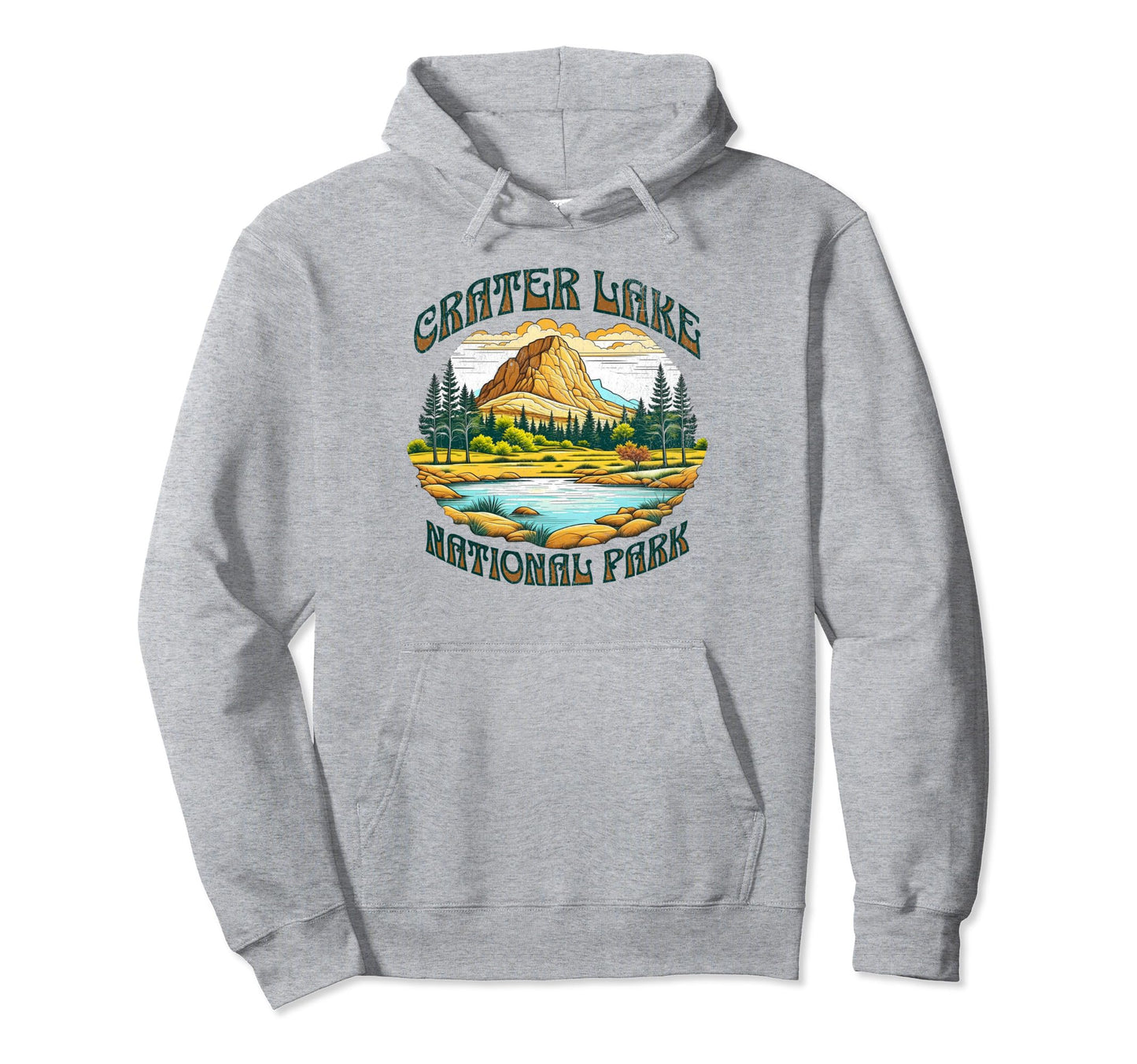 Crater Lake National Park Oregon Usa Hoodie - Aesthetic Graphic Unisex - T-Shirt, Sweatshirt, Hoodie