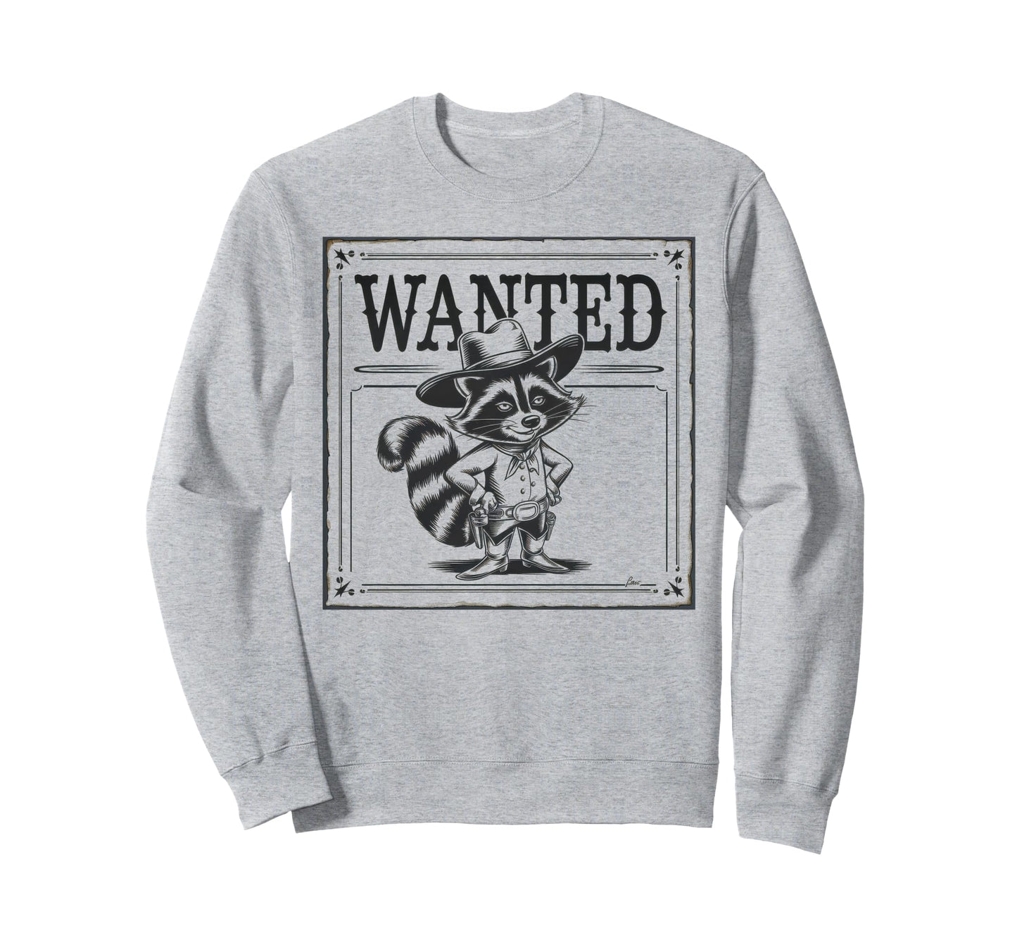 Raccoon 90S Country Music Sweatshirt - Casual Everyday Wear Men Women - T-Shirt, Sweatshirt, Hoodie