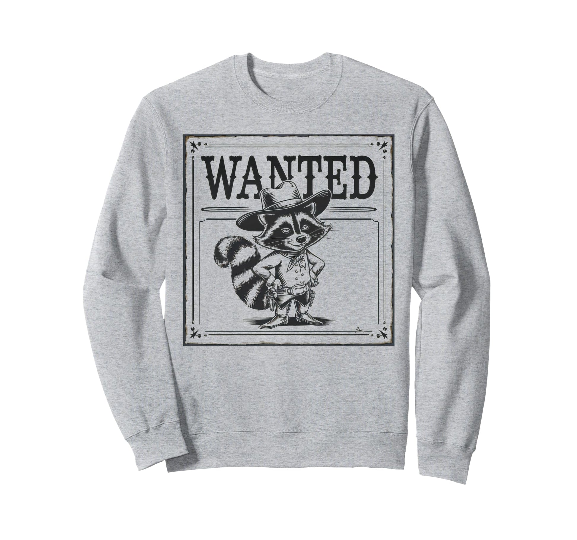 Raccoon 90S Country Music Sweatshirt - Casual Everyday Wear Men Women - T-Shirt, Sweatshirt, Hoodie